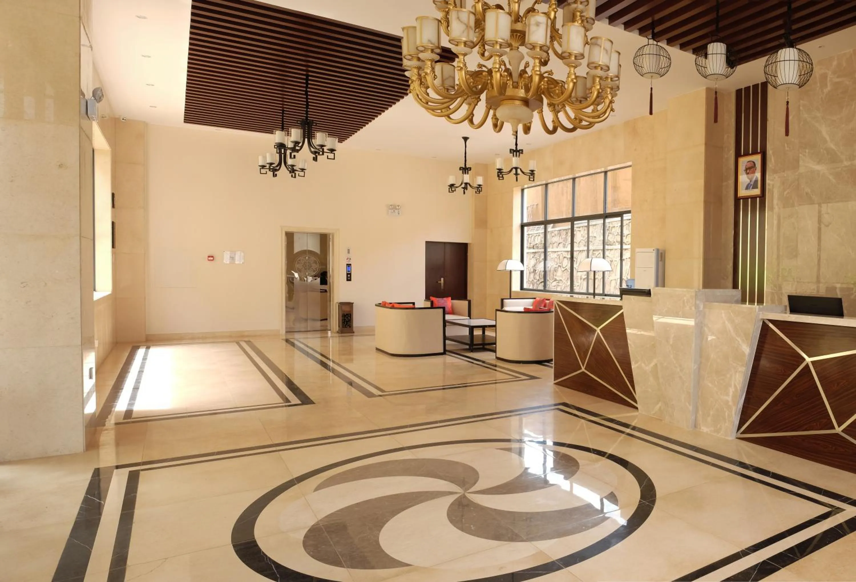 Lobby or reception in Dmall Hotel
