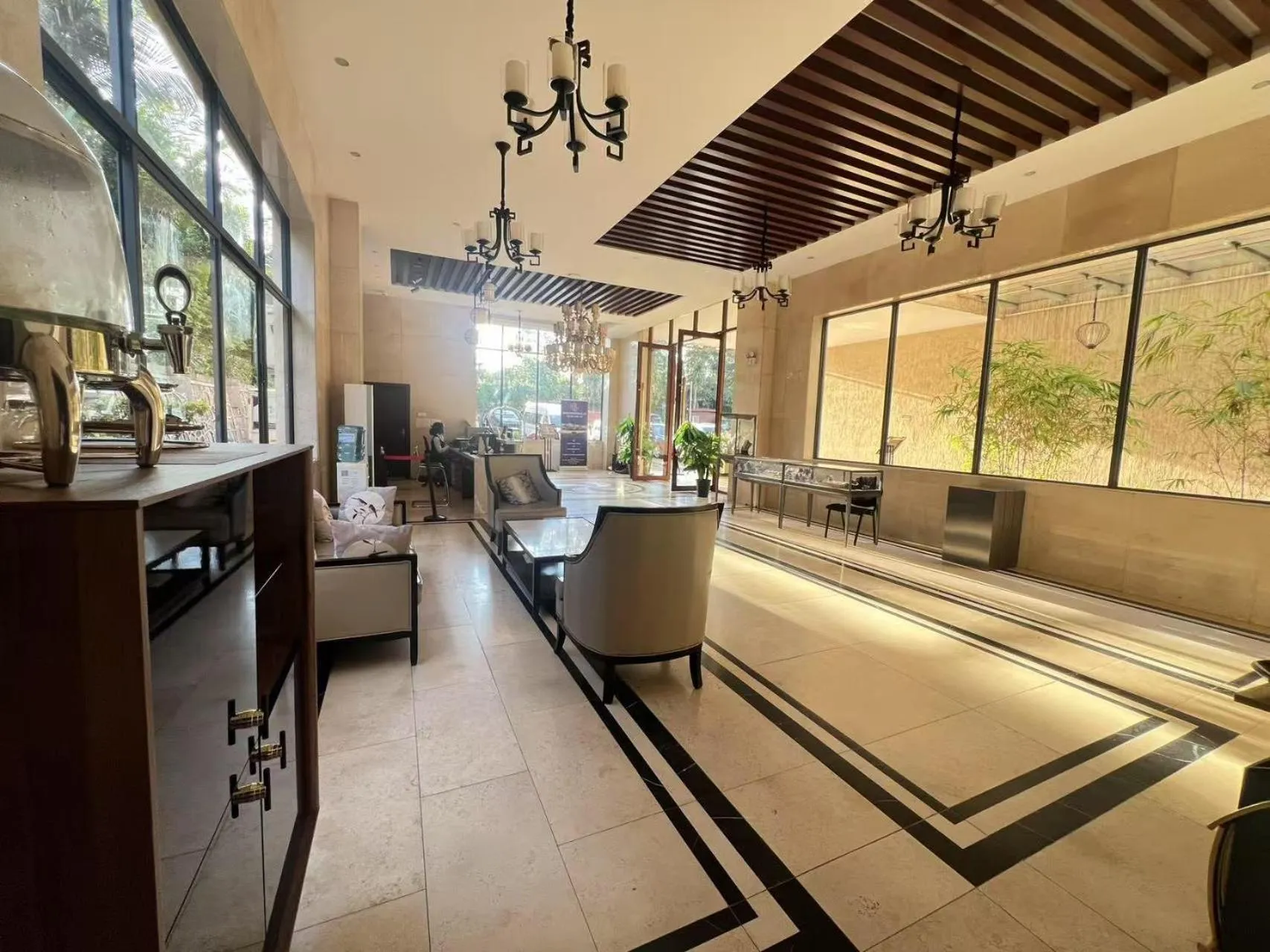 Lobby or reception in Dmall Hotel