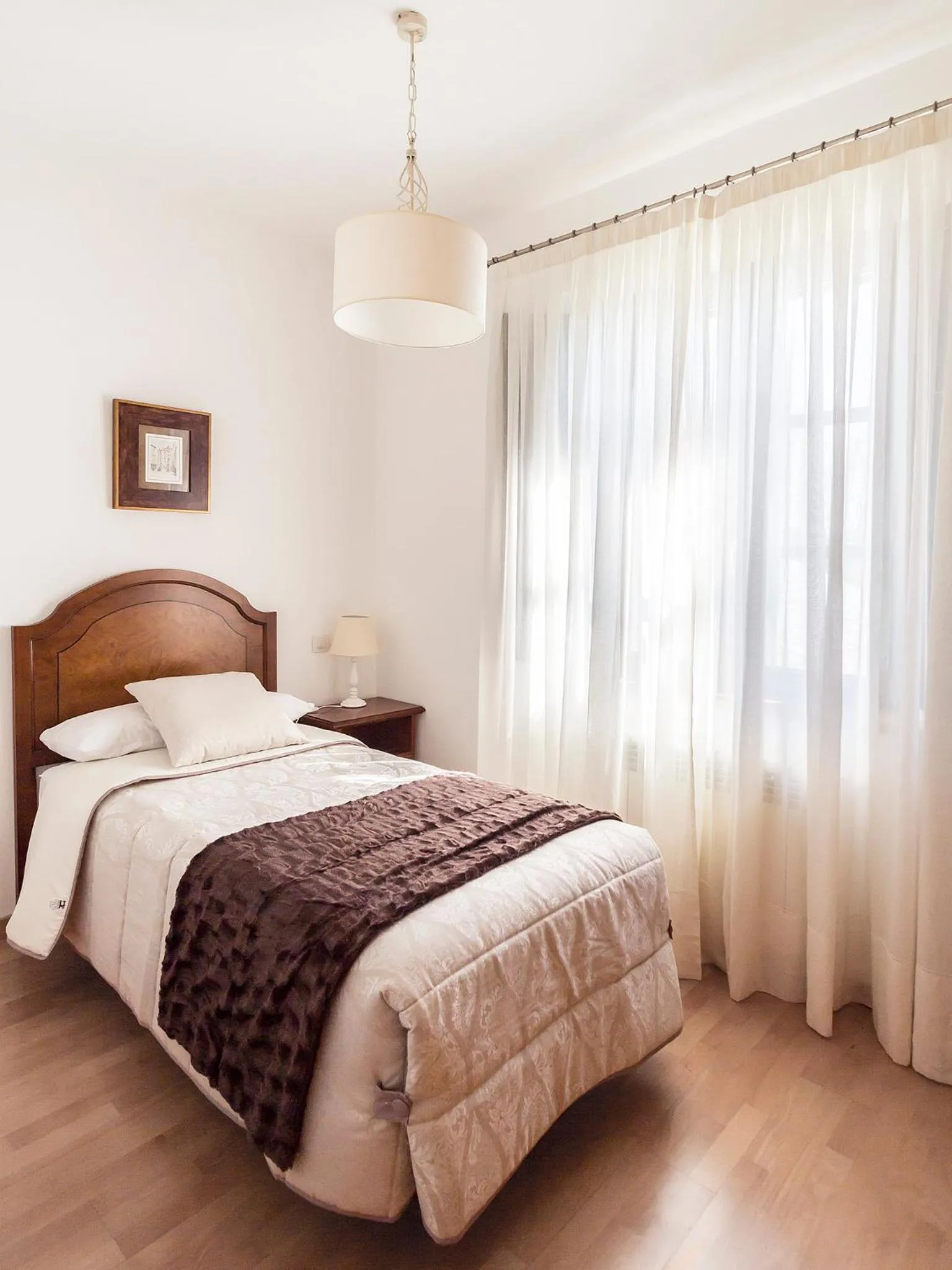 Bed in Hotel Pazo de Berbetoros