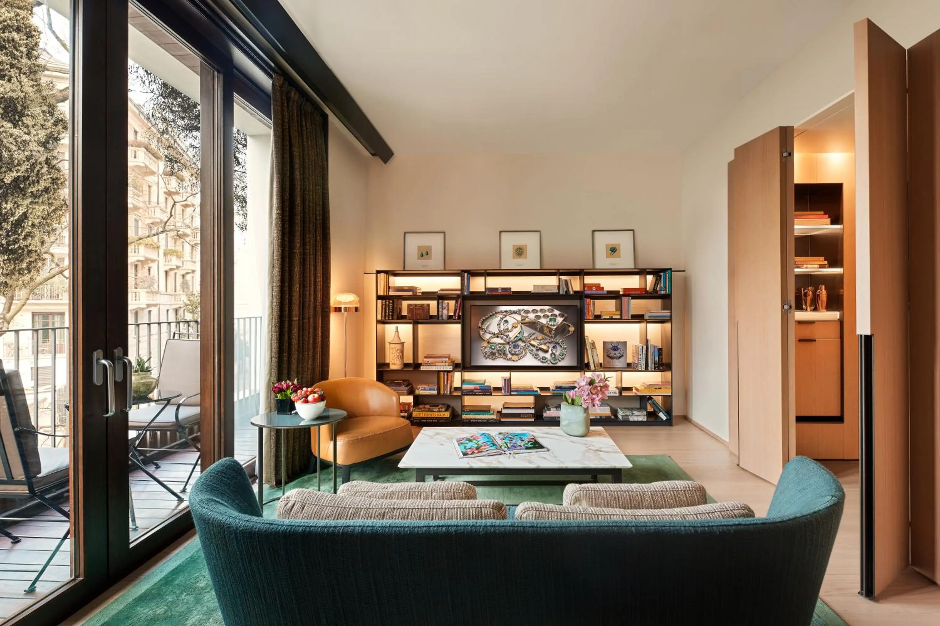 Living room in Bvlgari Hotel Milano