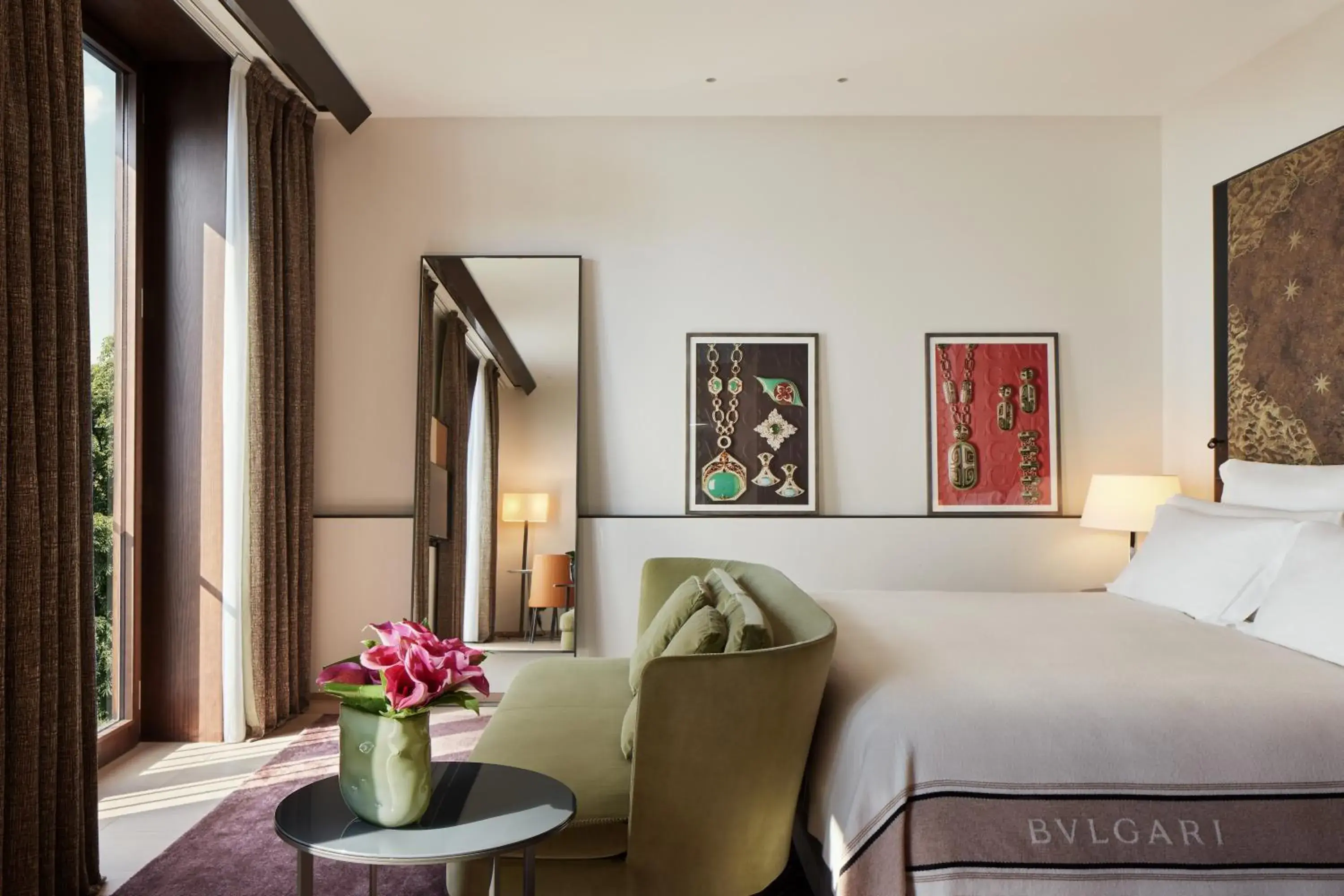 Bedroom, Bed in Bvlgari Hotel Milano Bedroom, Bed in Bvlgari Hotel Milano