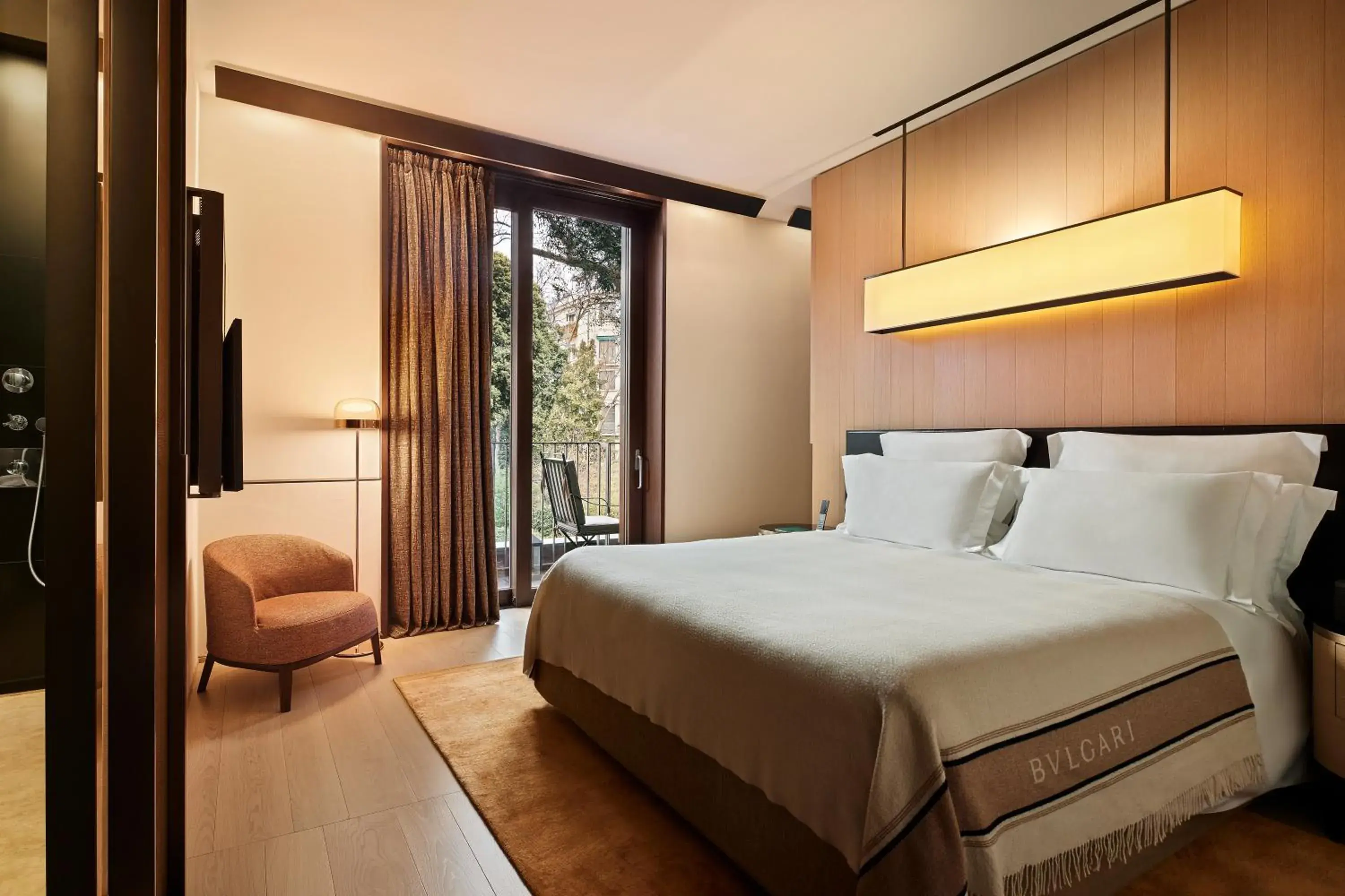 Bedroom, Bed in Bvlgari Hotel Milano Bedroom, Bed in Bvlgari Hotel Milano