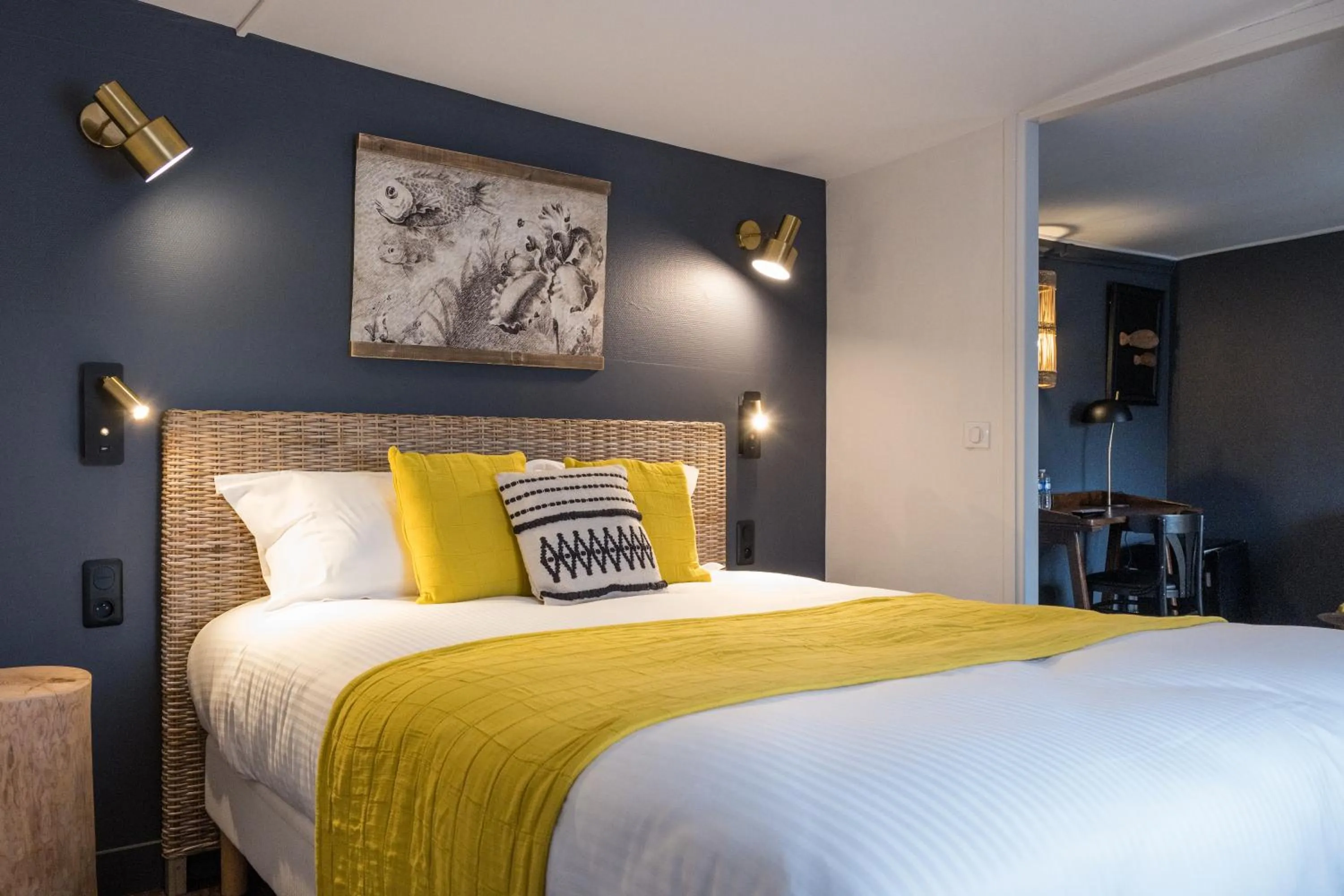 Bed in Hôtel Le Patio - Deauville