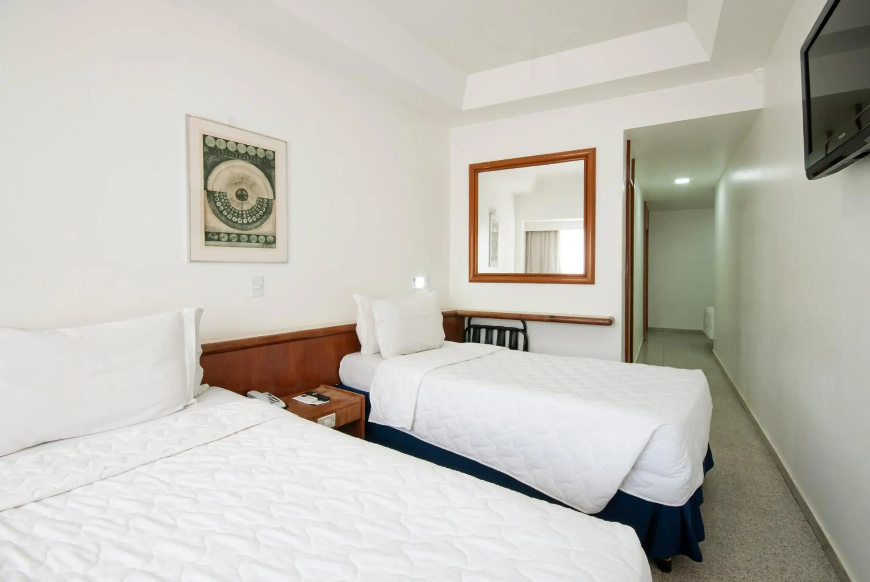 Bed in Hotel Bandeirantes Bed in Hotel Bandeirantes