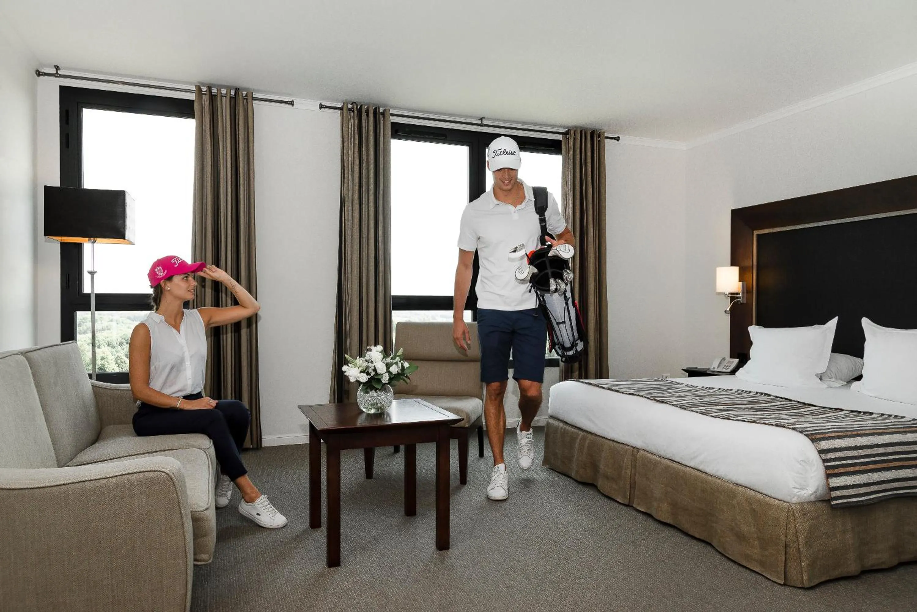 Bedroom, Bed in Hôtel du Golf