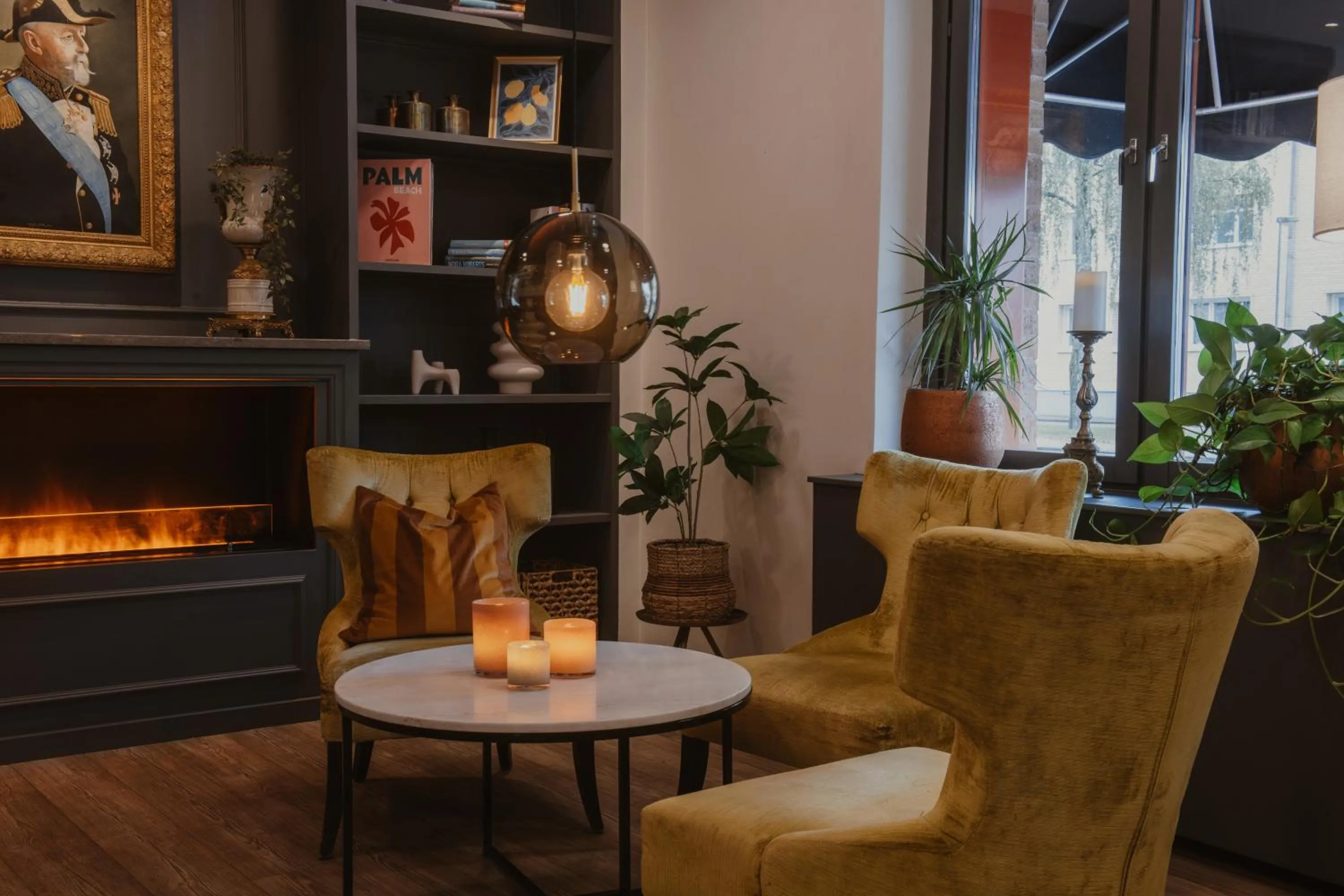 Seating area in Home Hotel Kung Oscar