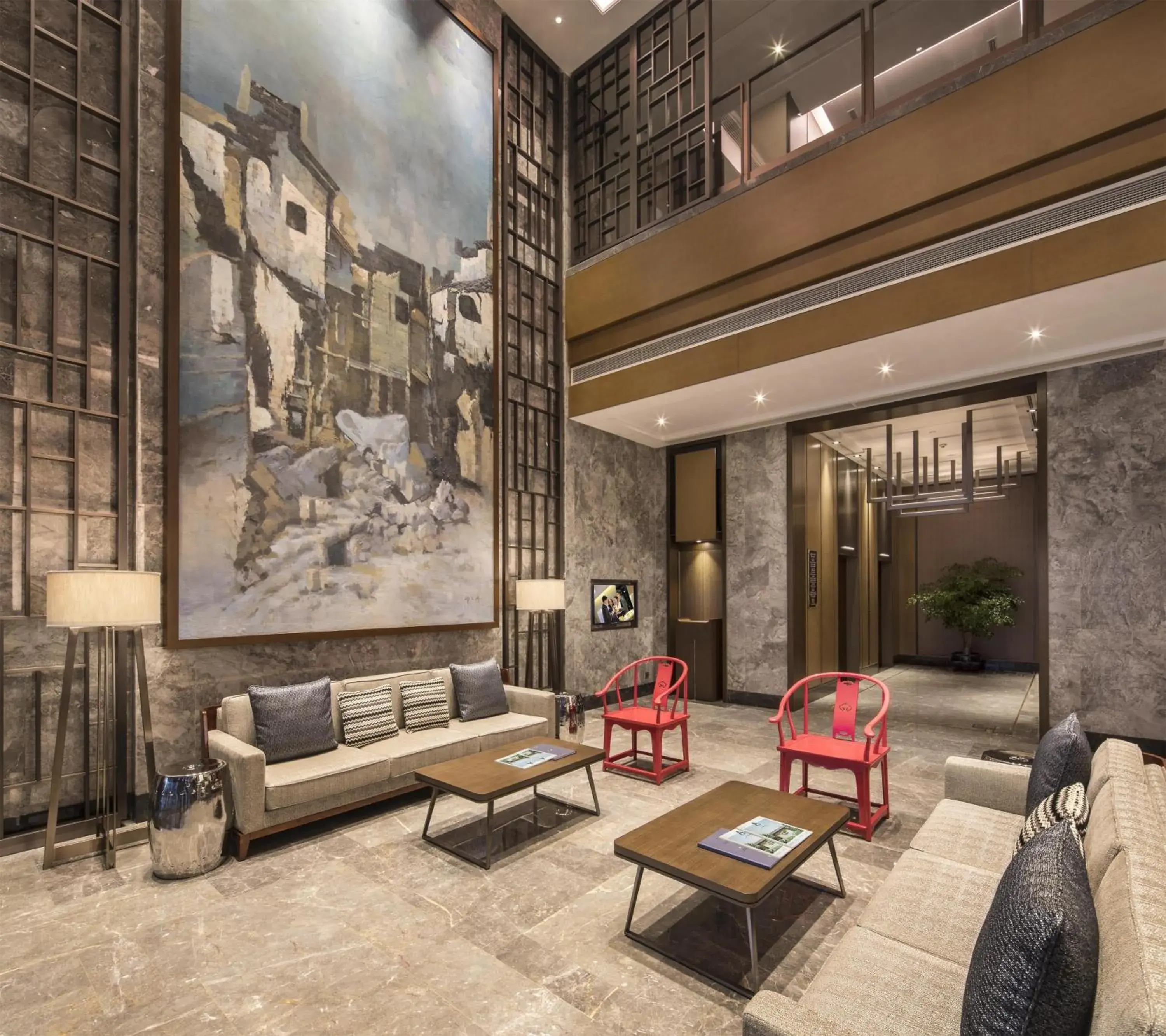 Lobby or reception in Somerset Swan Lake Hefei Lobby or reception in Somerset Swan Lake Hefei