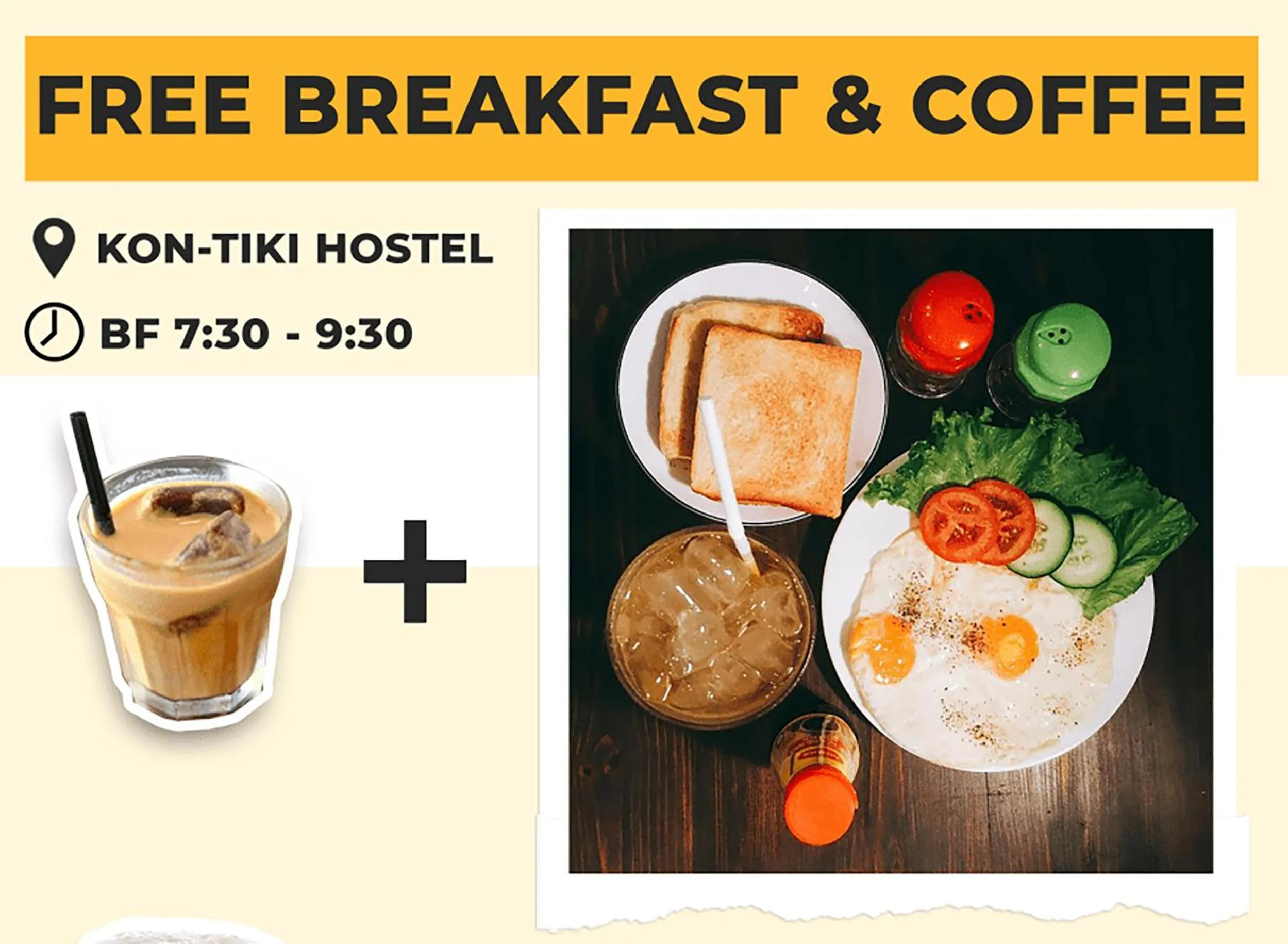Food and drinks in Kon-Tiki DaNang Hostel