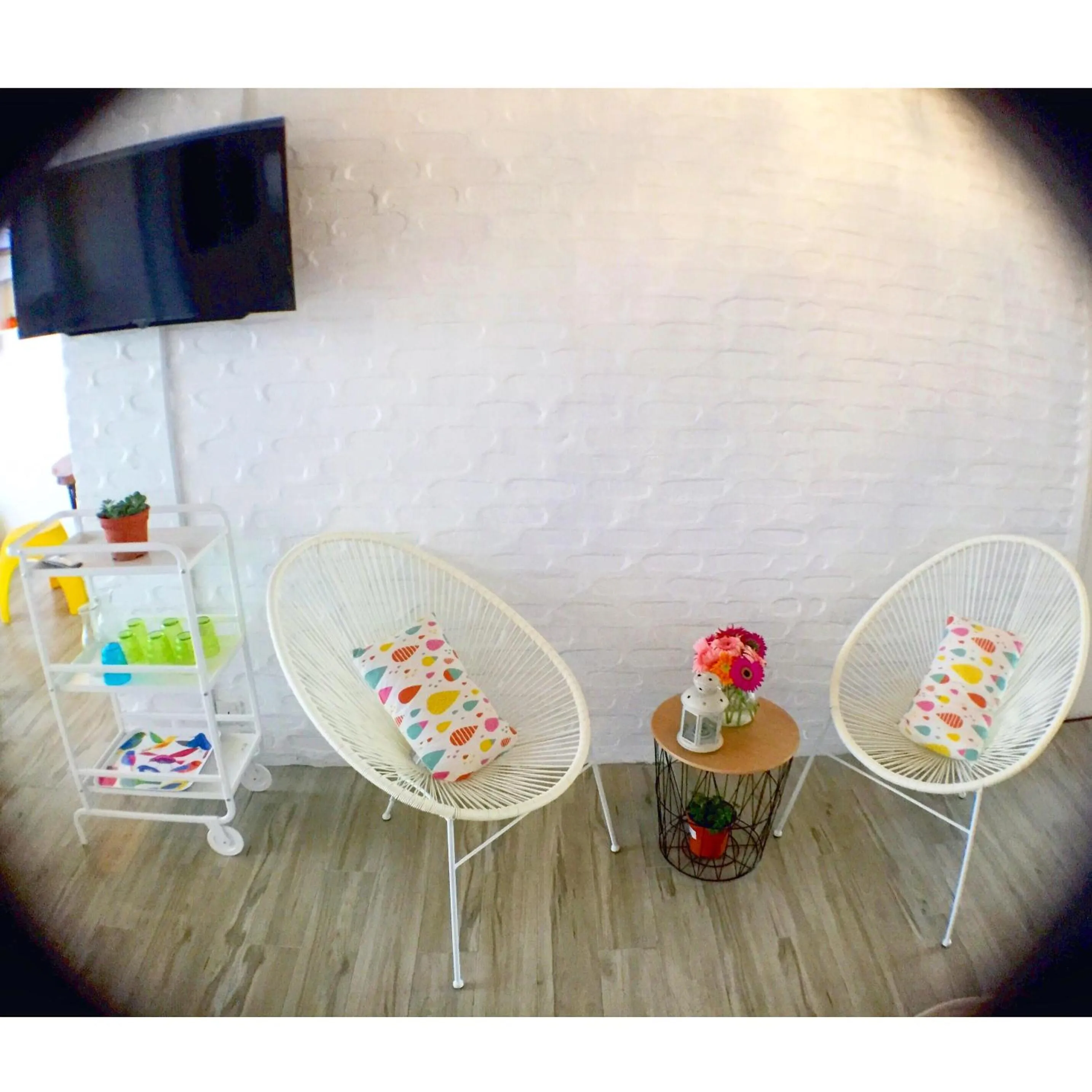 Communal lounge/ TV room in Hotel Flora Plus