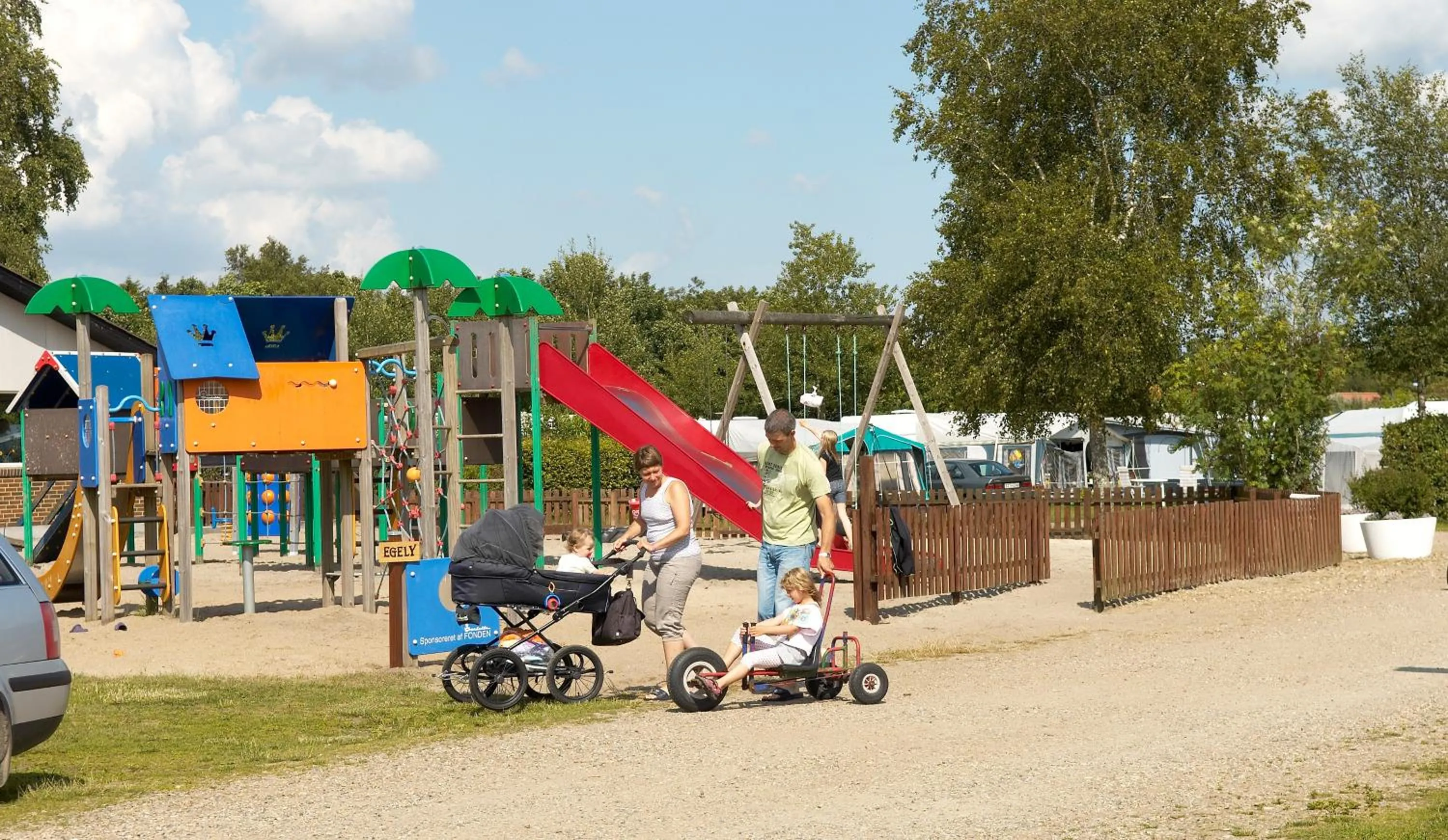 Natural landscape in Vorbasse camping