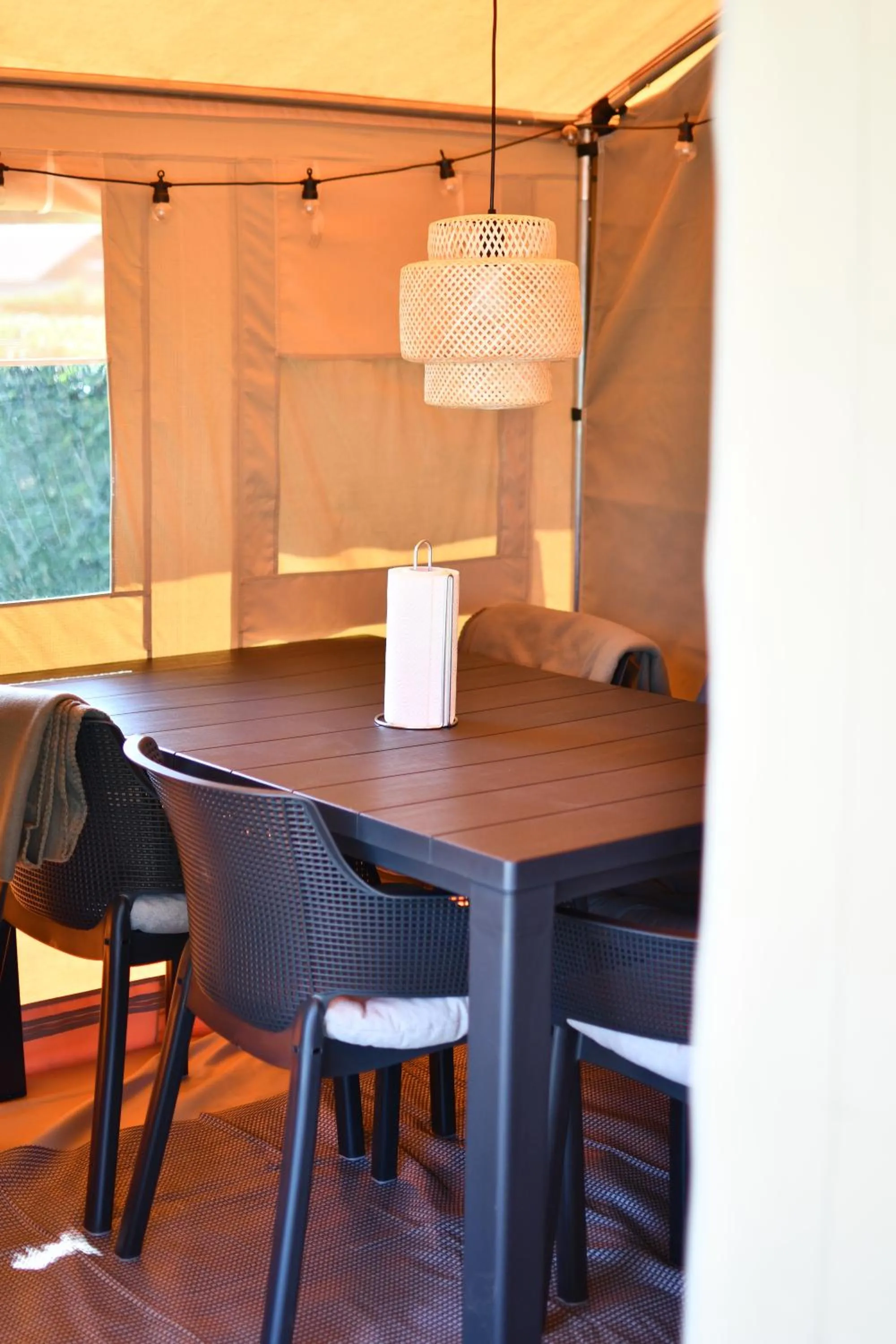 Dining area in Vorbasse camping
