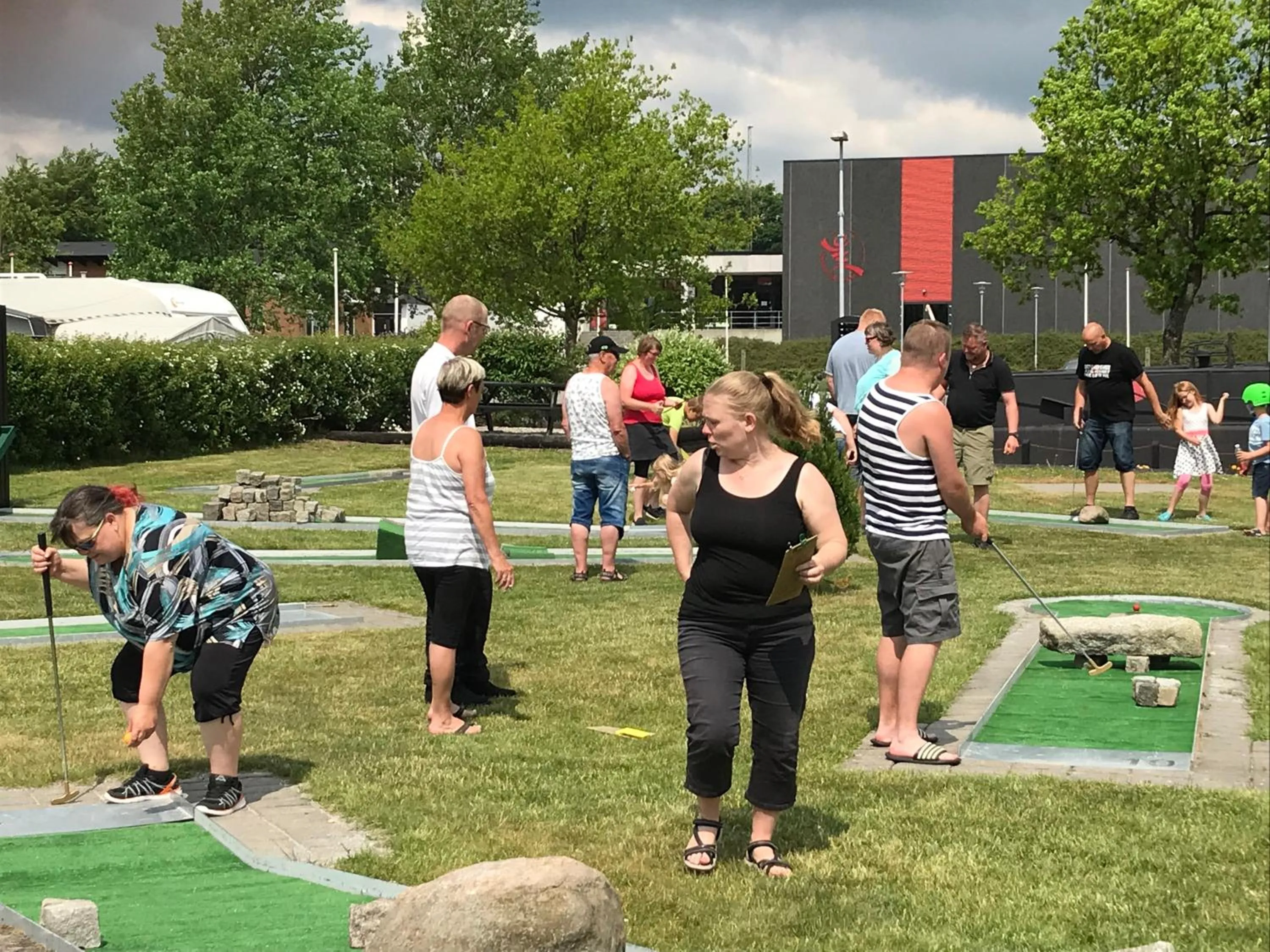 Minigolf in Vorbasse camping