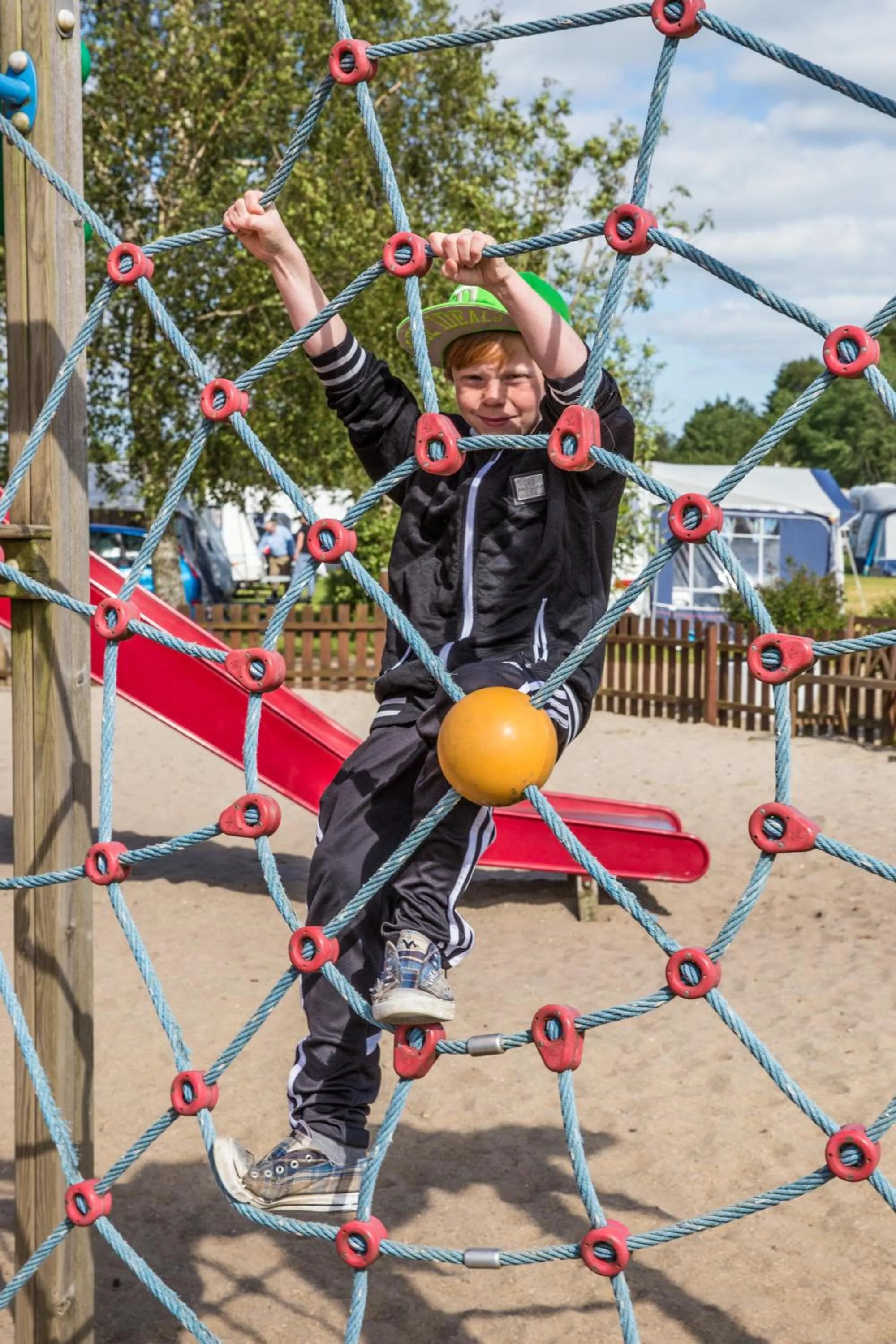 Children play ground in Vorbasse camping