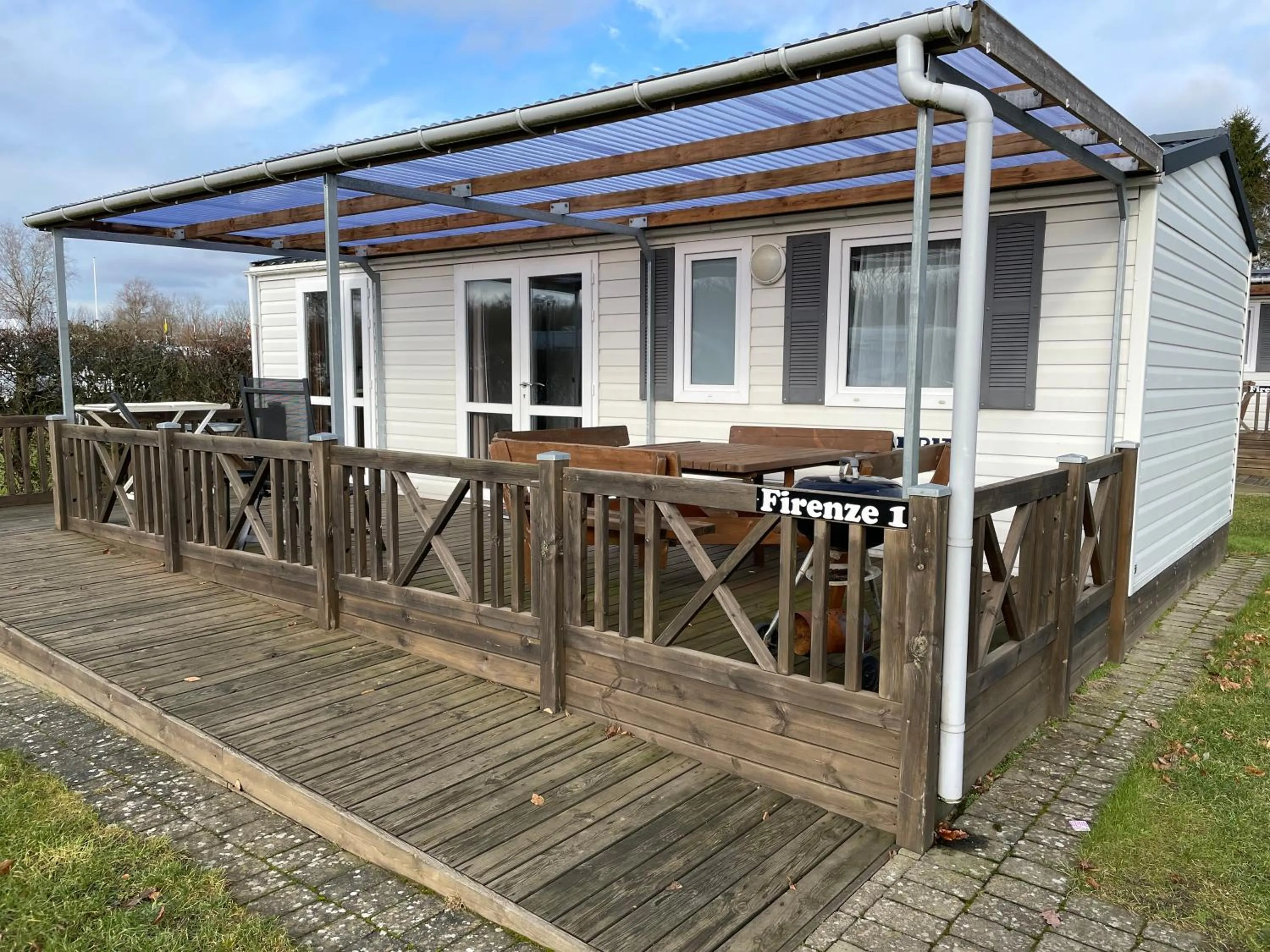 Property building in Vorbasse camping