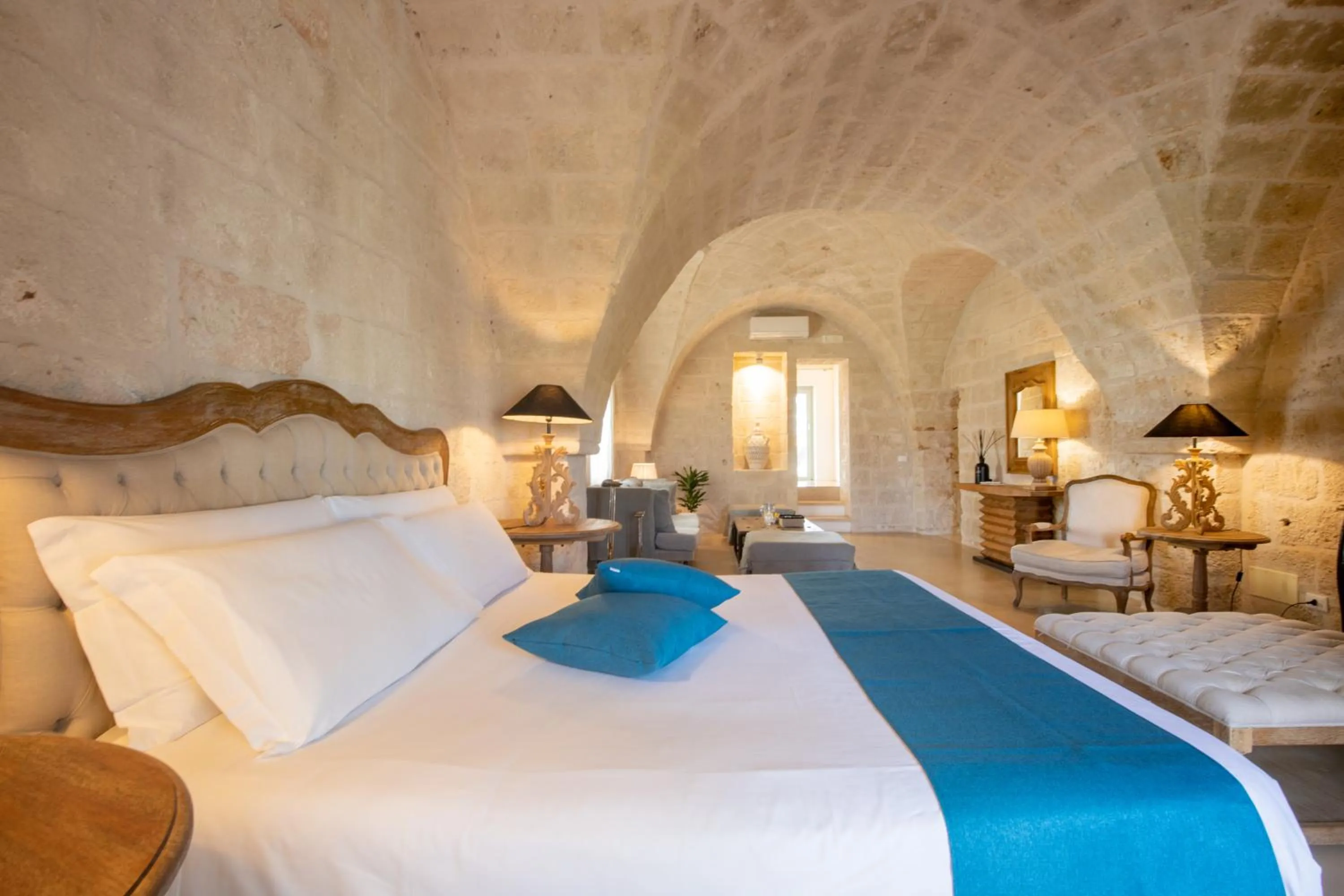 Bed in Masseriola Antiche Fogge by Apulia Hospitality