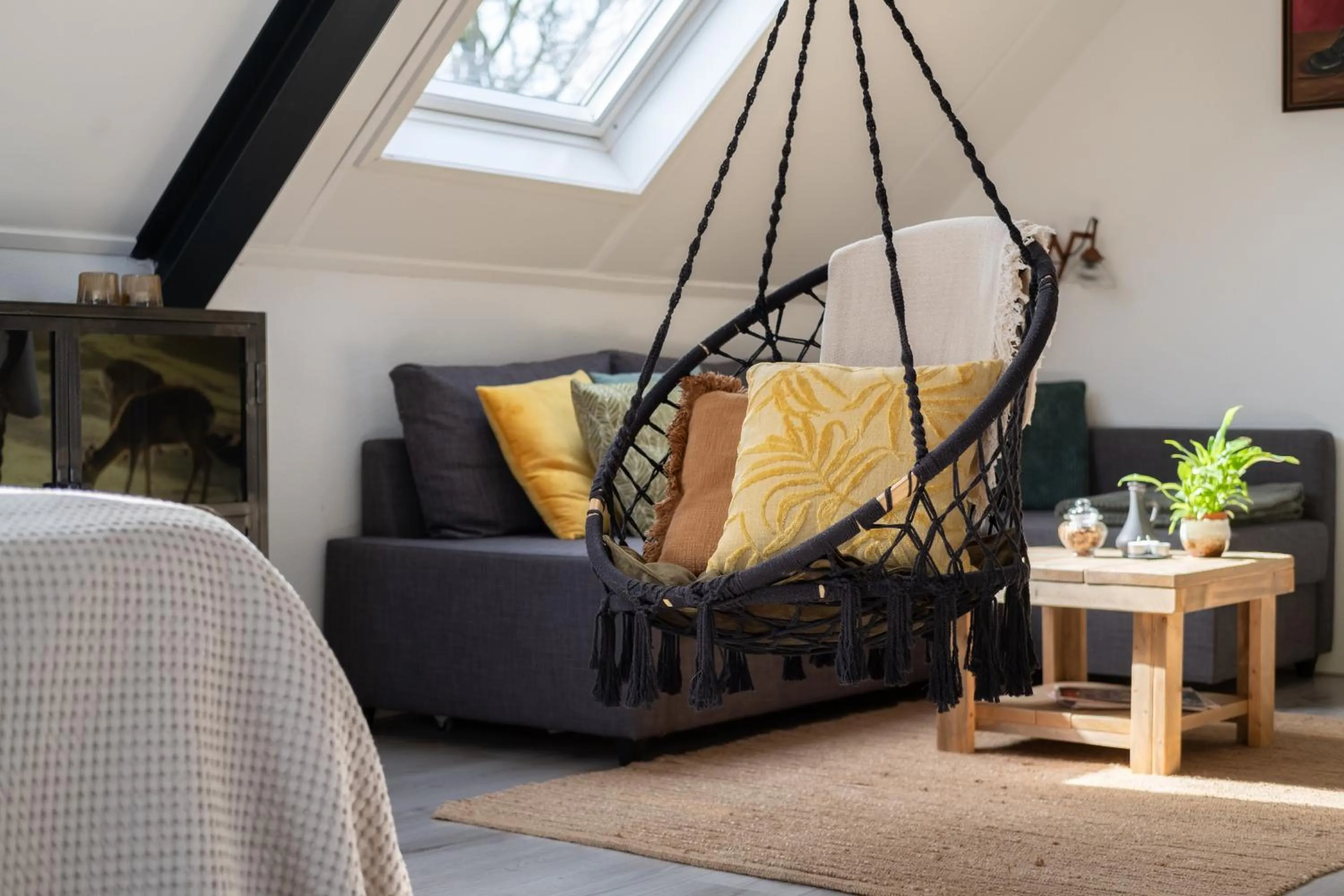 Seating area in B&B De Achterdiek