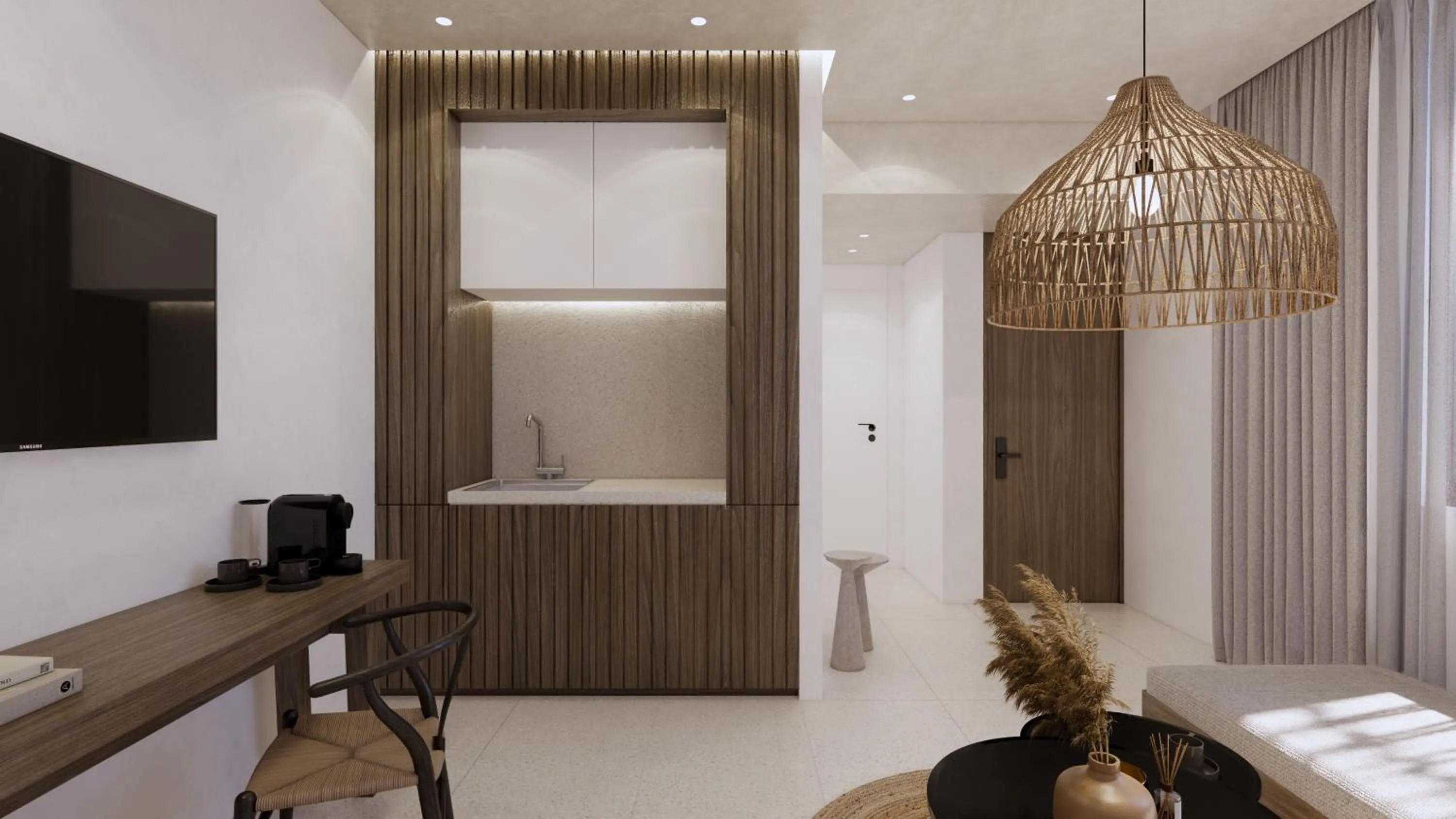 Photo of the whole room, Bed in Alkion