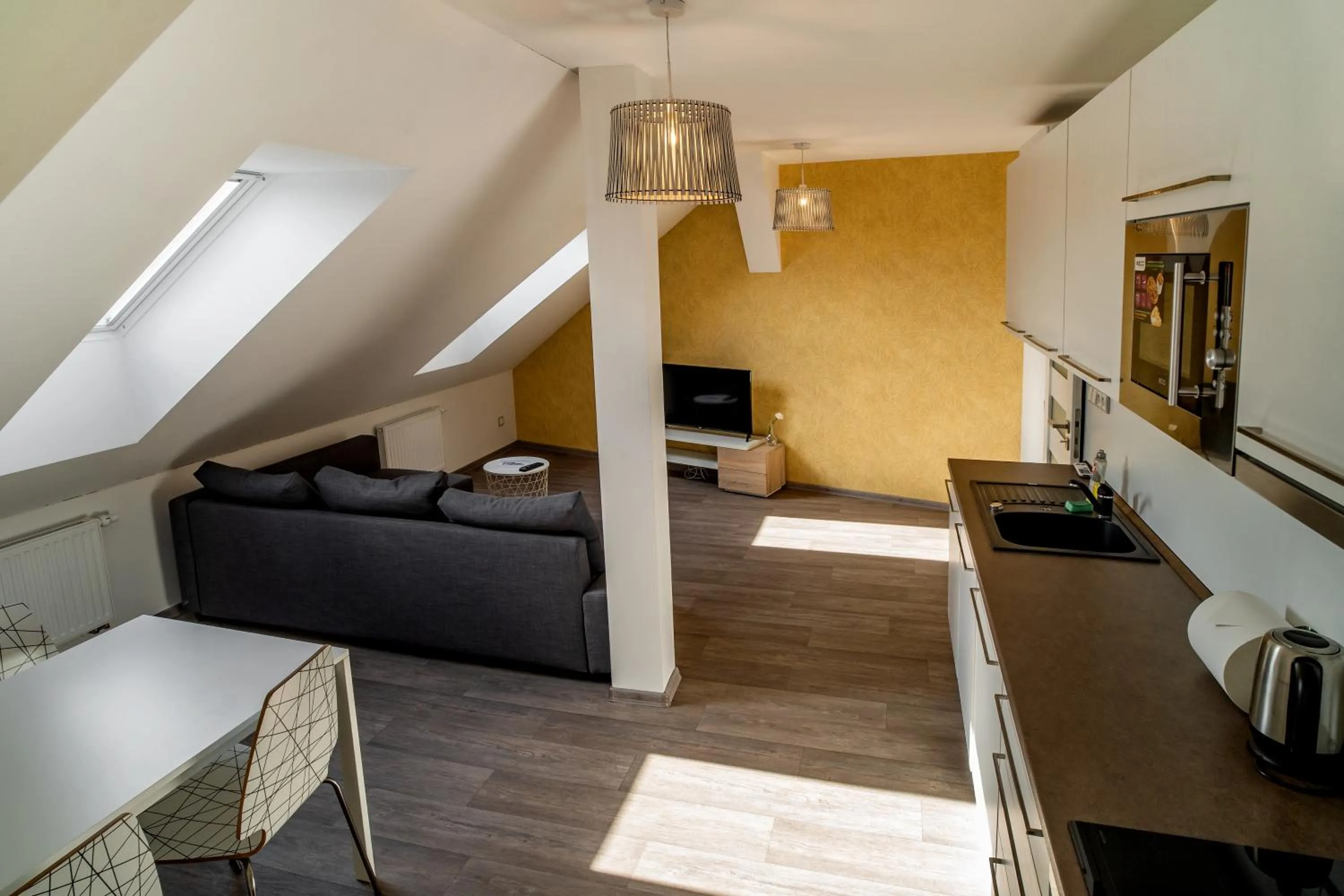Coffee/tea facilities in Apartmany Pisek