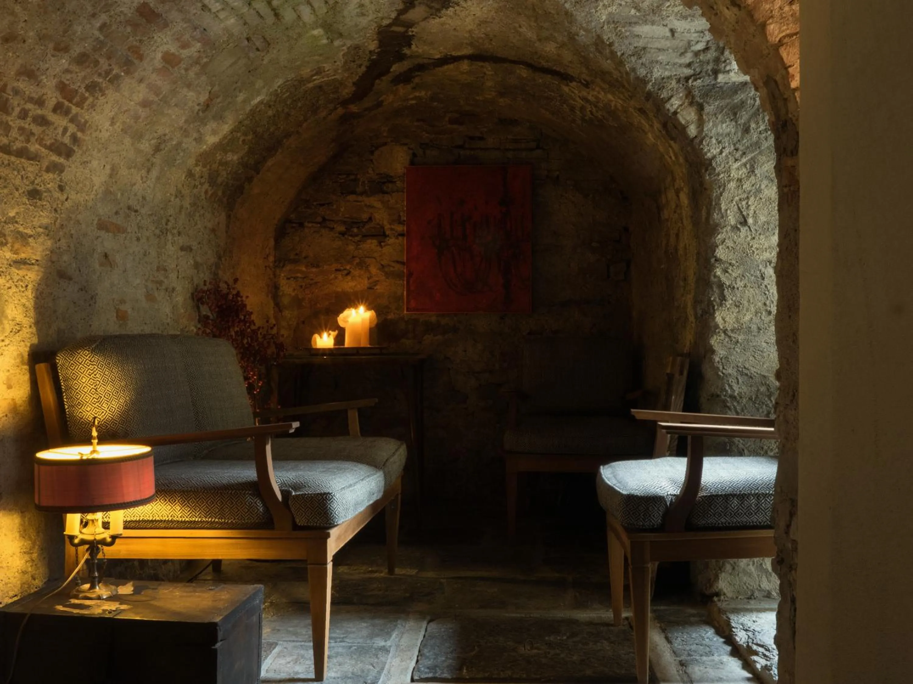 Lounge or bar in Palazzo Albricci Peregrini