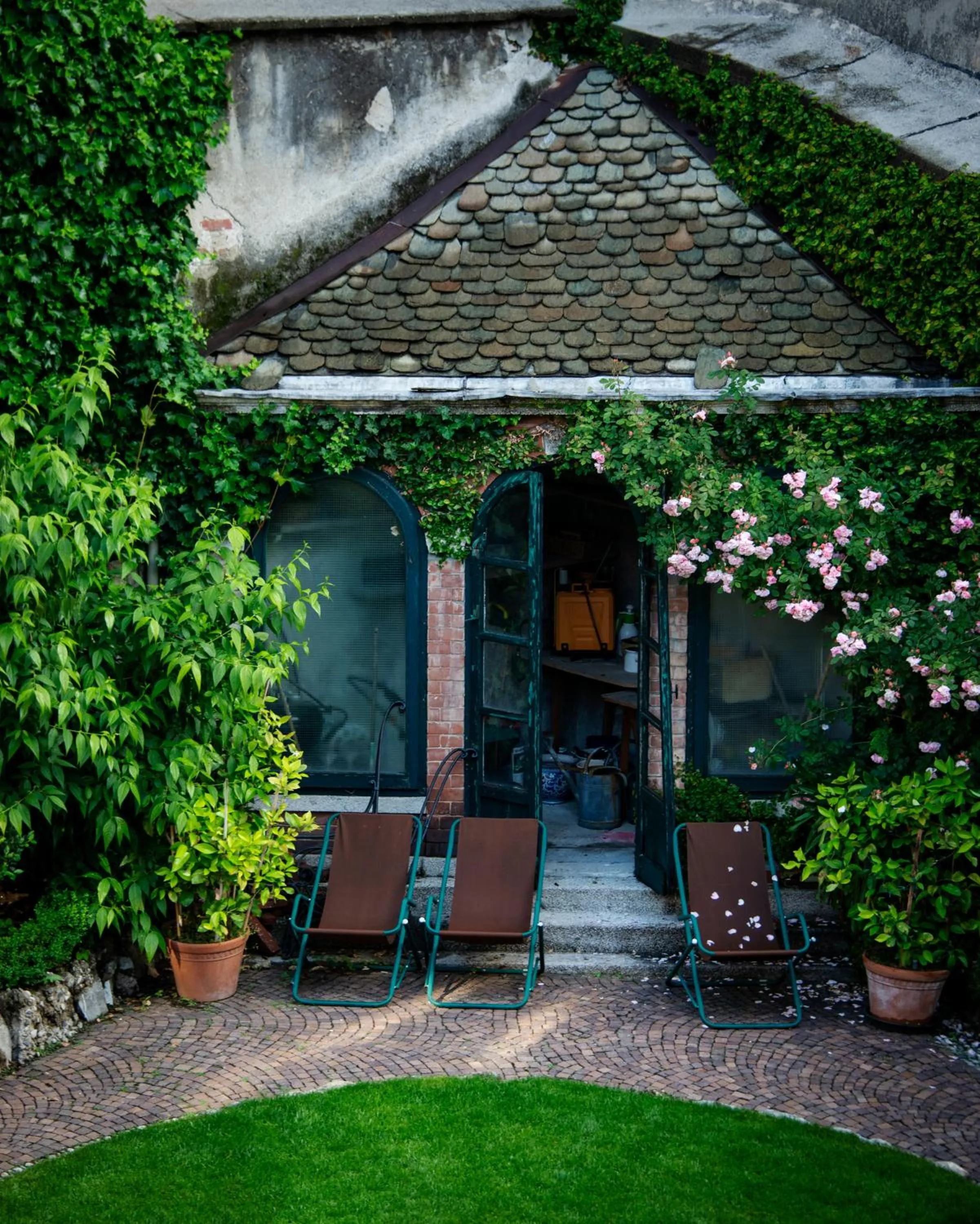 Garden view in Palazzo Albricci Peregrini