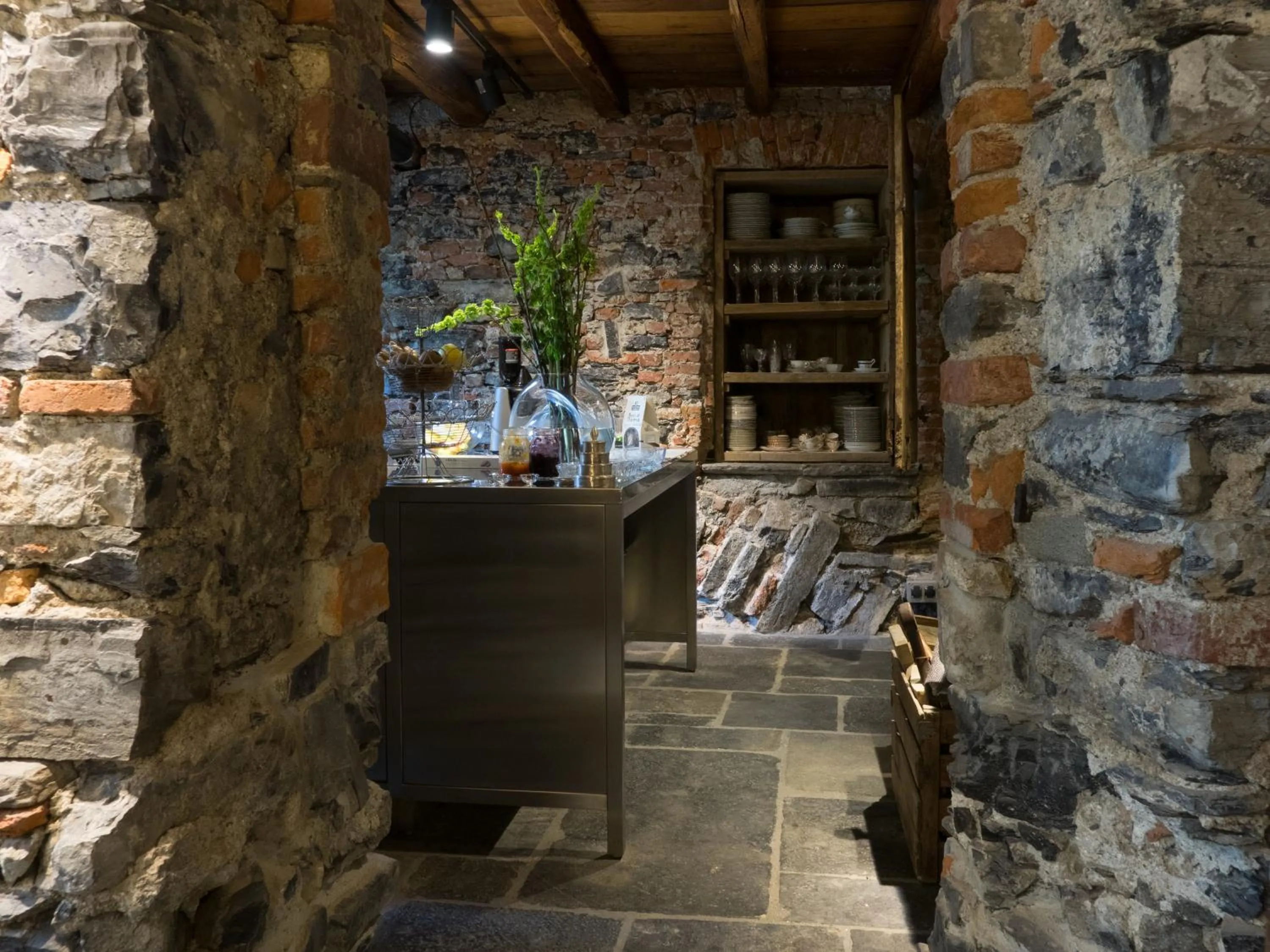 Kitchen or kitchenette in Palazzo Albricci Peregrini