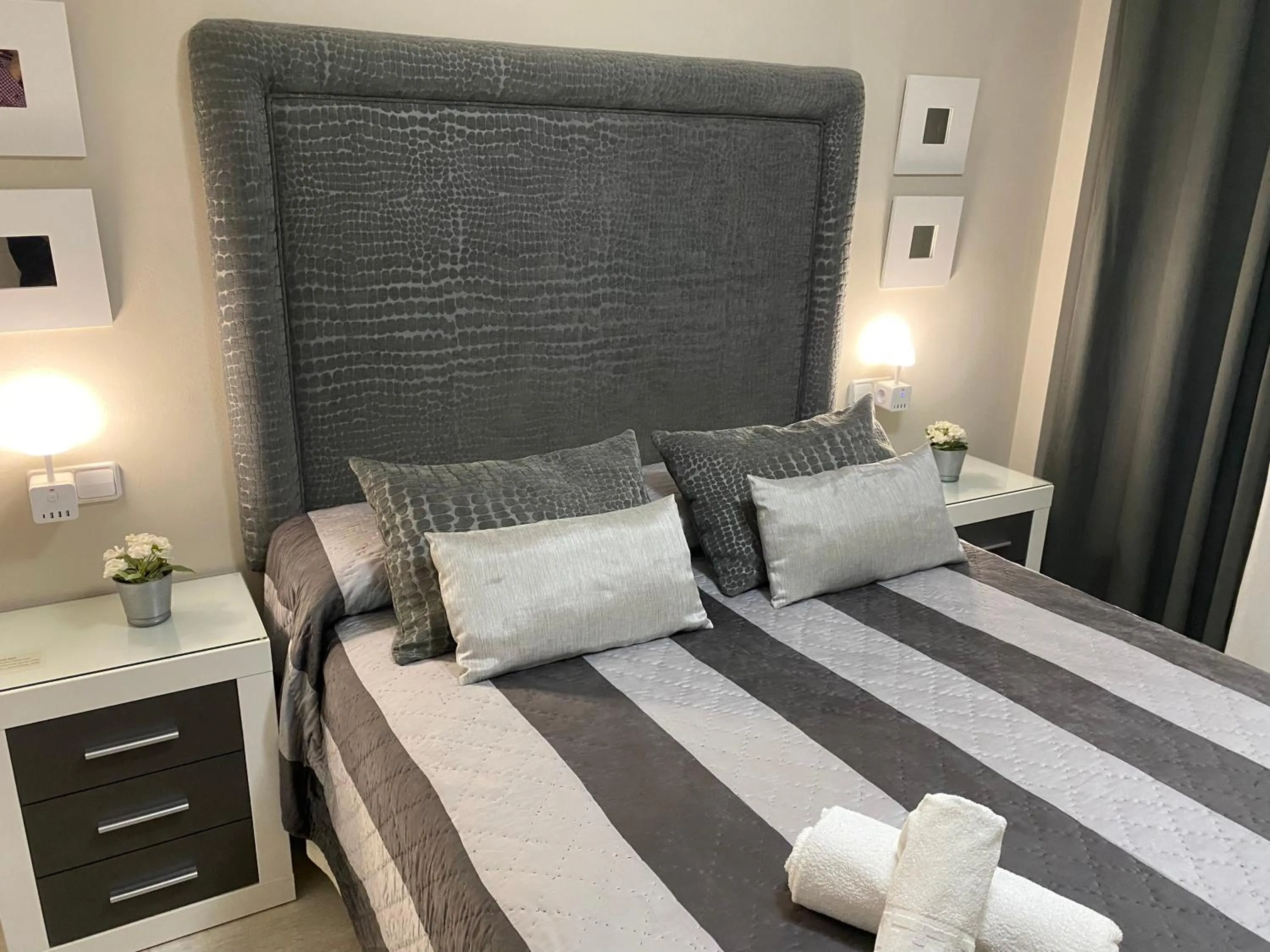 Bed in Apartamento Nautilus Beach