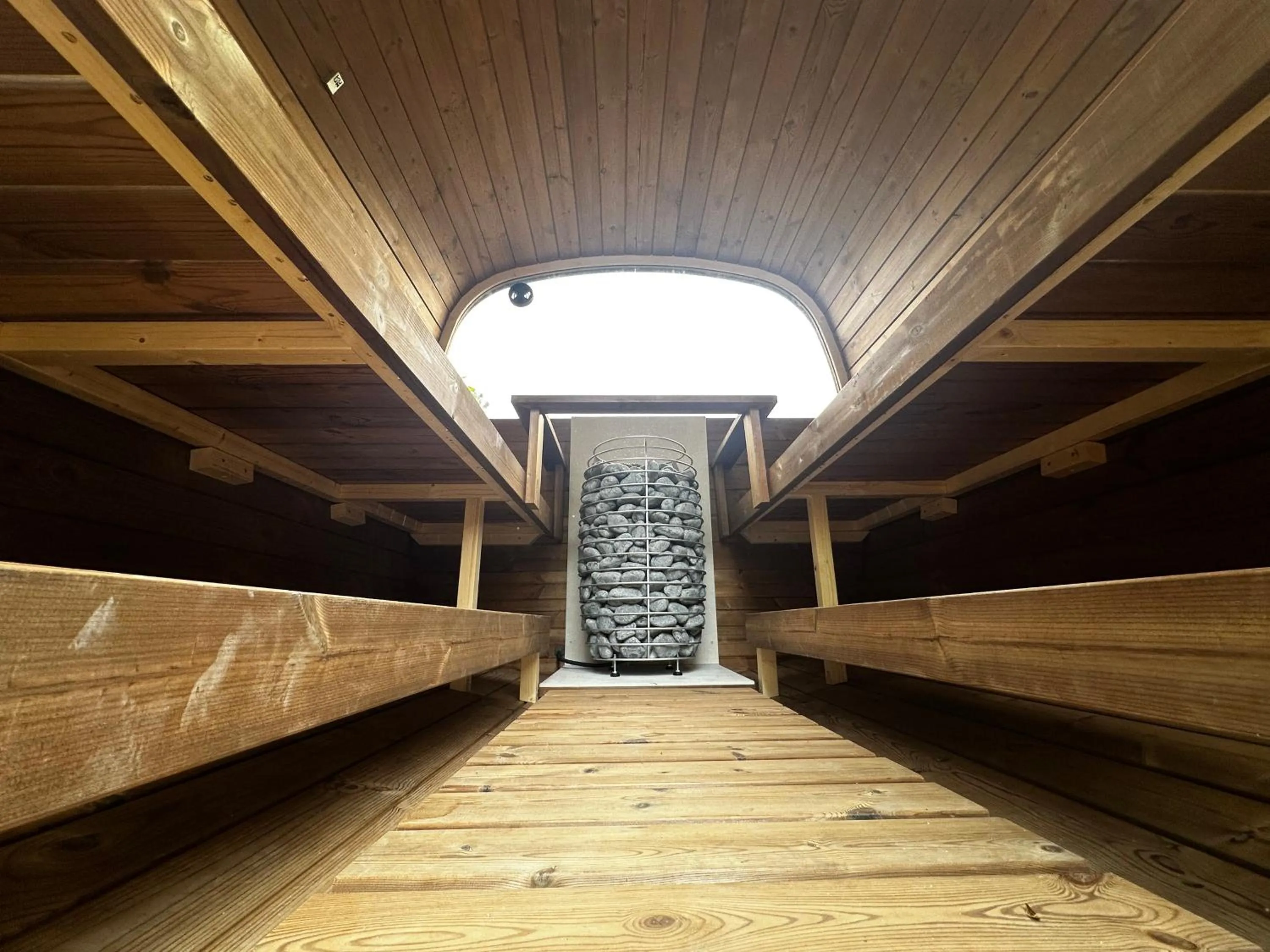 Sauna in Lakeside Villa & Nordic Spa