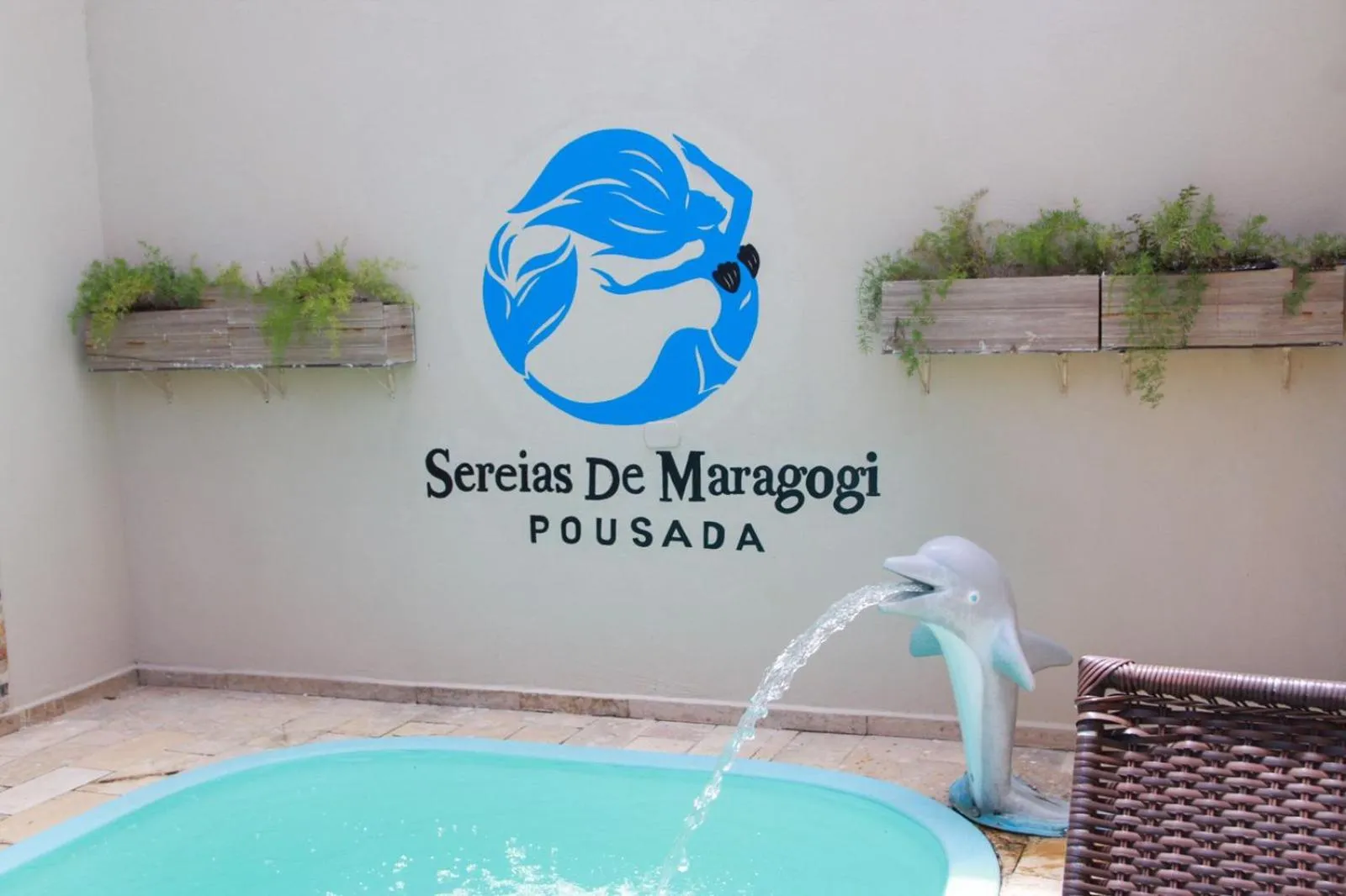 Swimming pool in Pousada Sereias de Maragogi