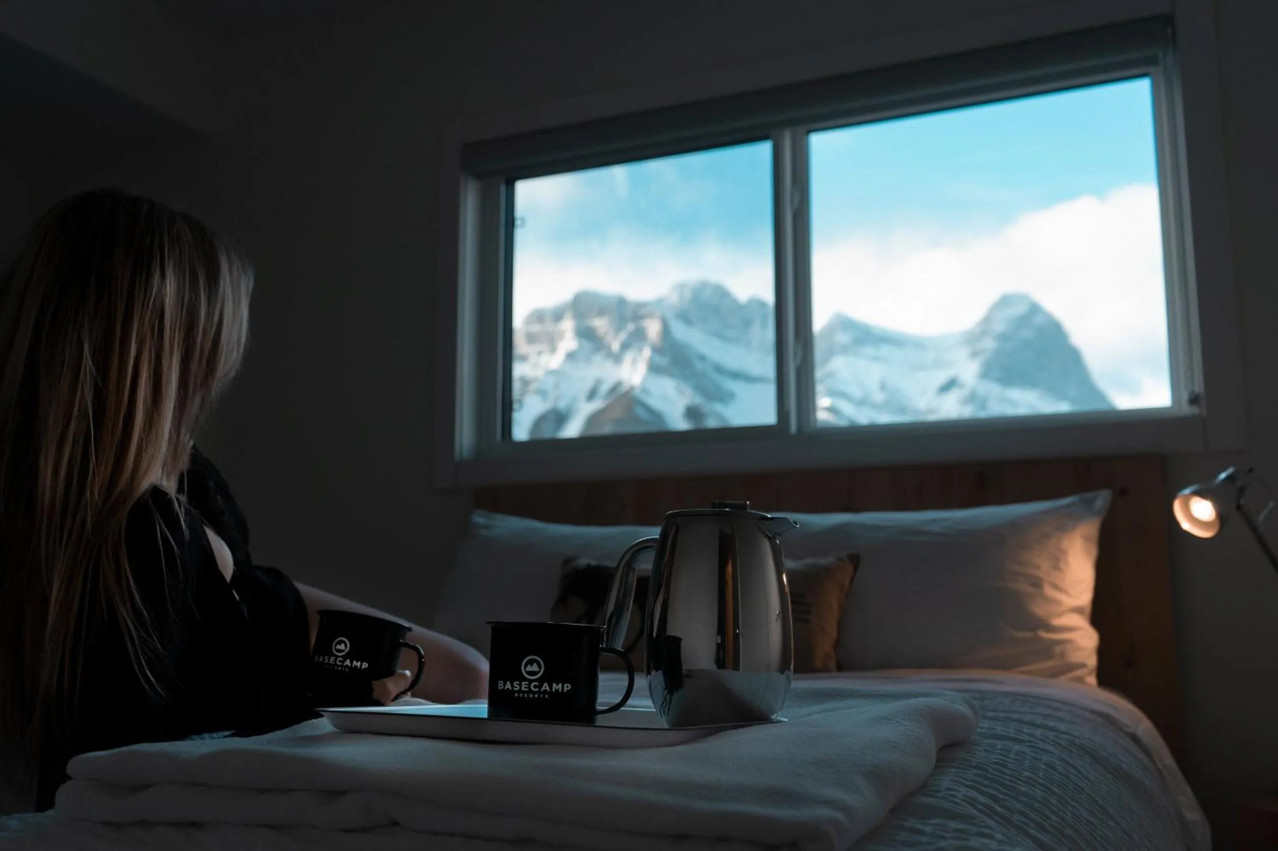 Natural landscape, Bed in Basecamp Resorts Canmore