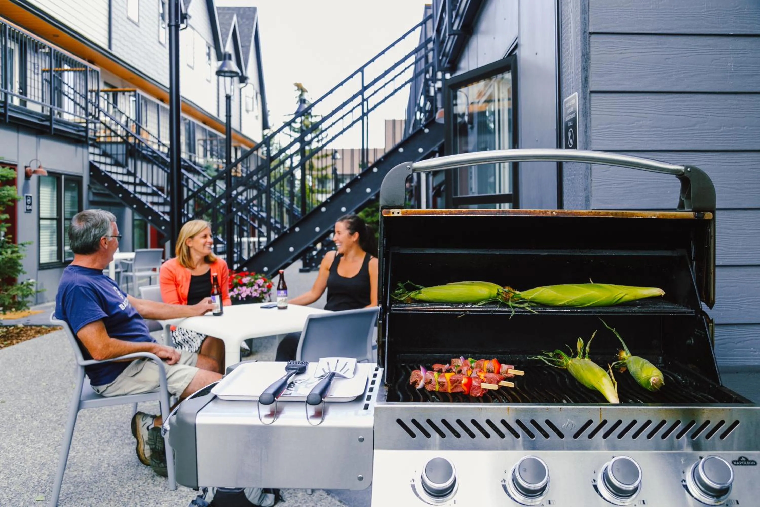 BBQ facilities in Basecamp Resorts Canmore