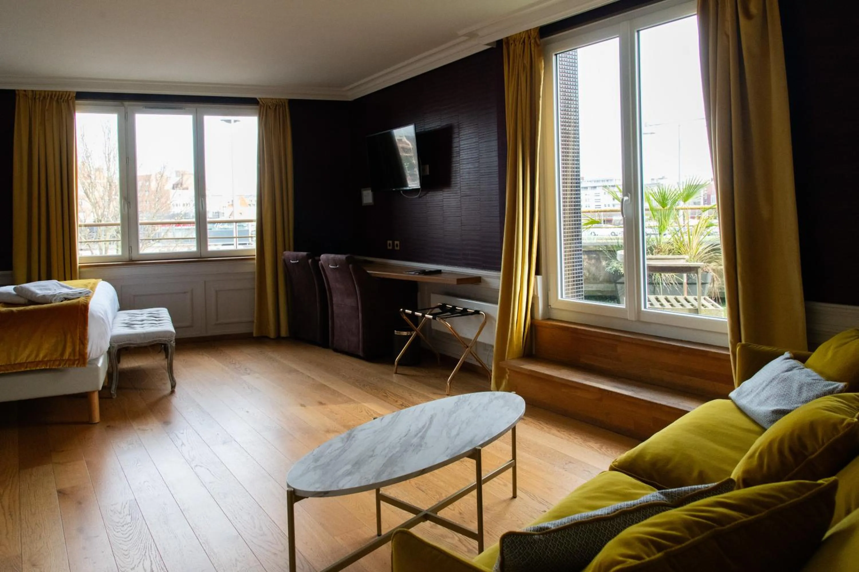 Bed in Les chambres du Waterzooi