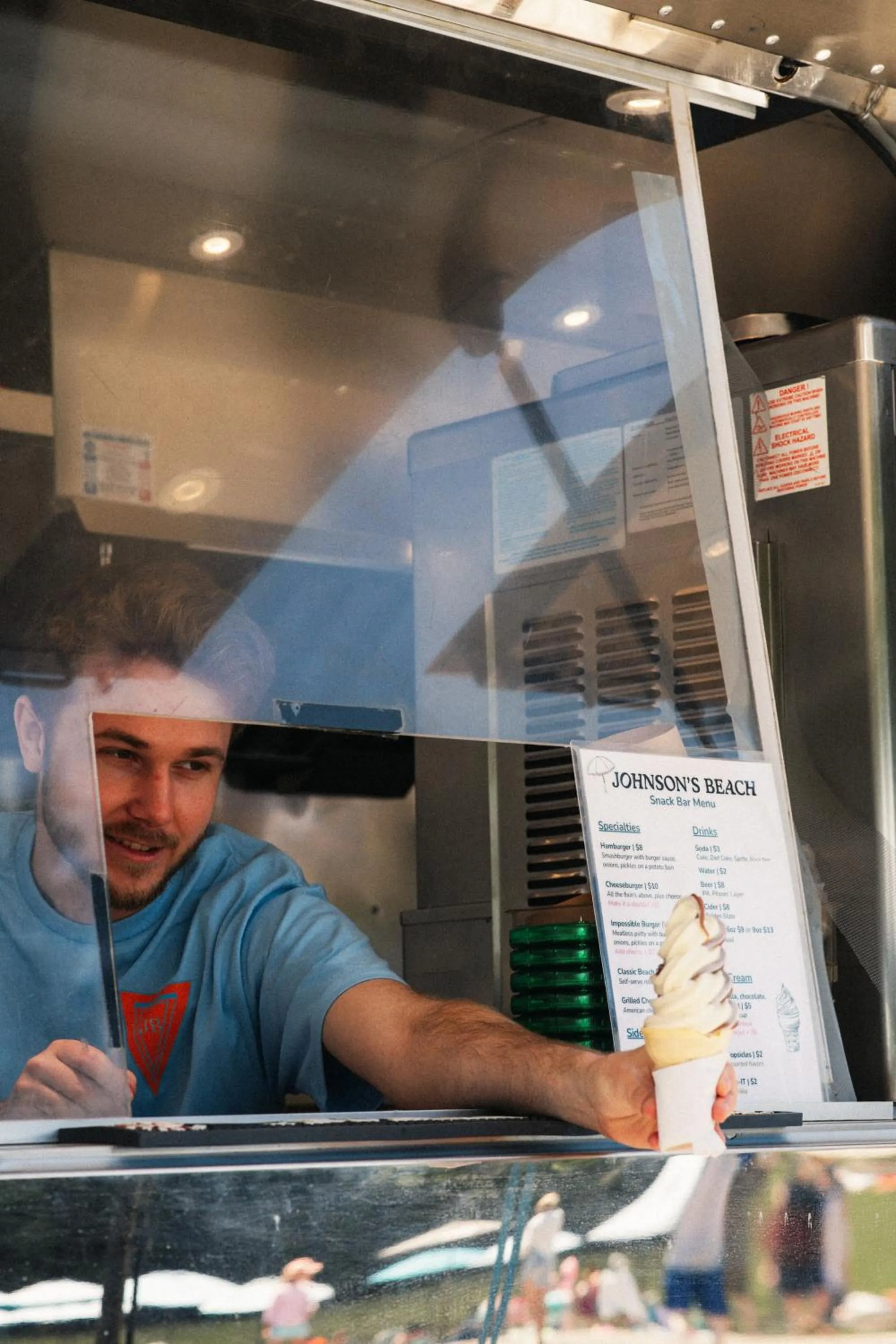 Food close-up in Johnson's Beach Cabins and Campground