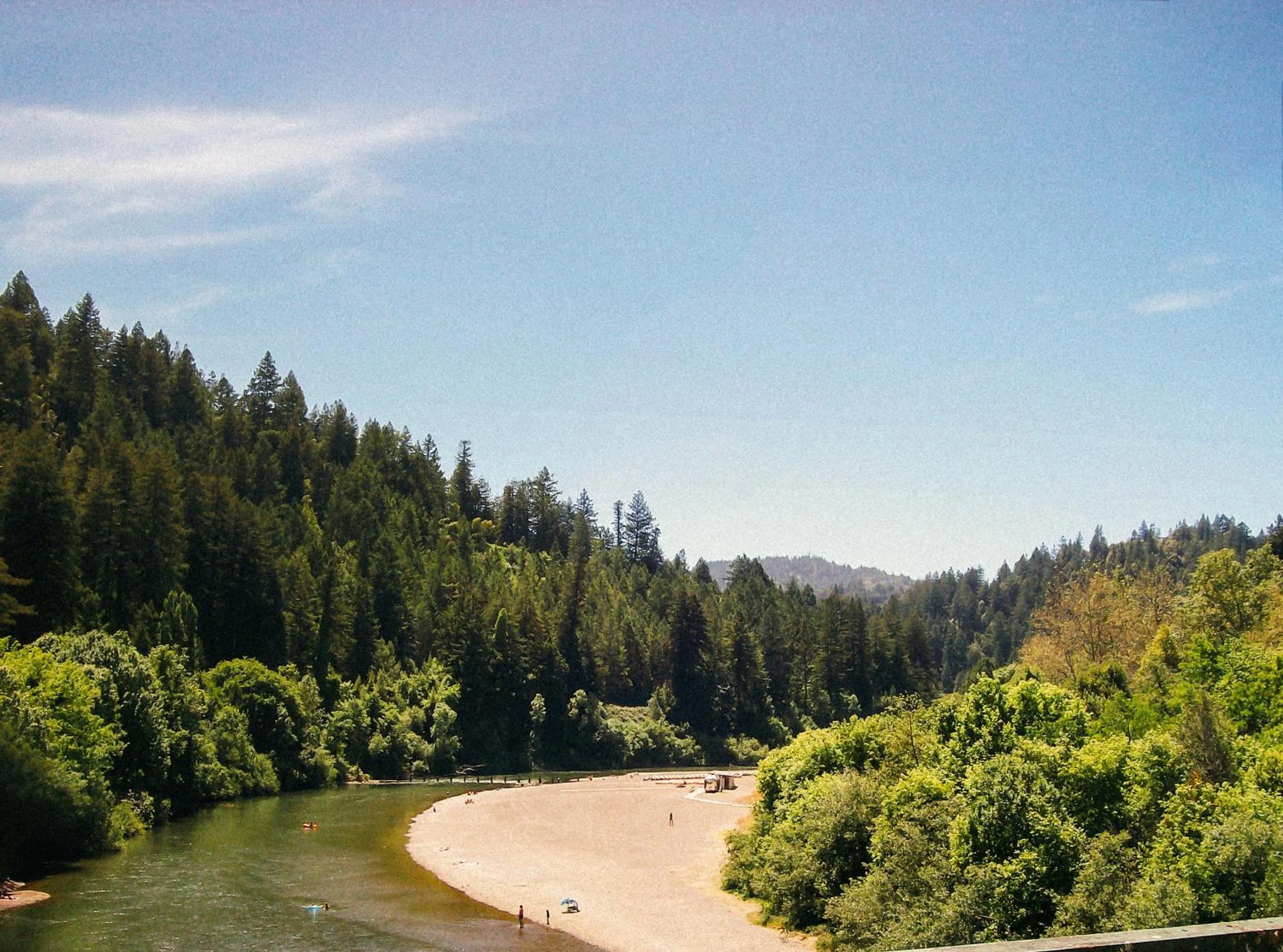 Beach in Johnson's Beach Cabins and Campground