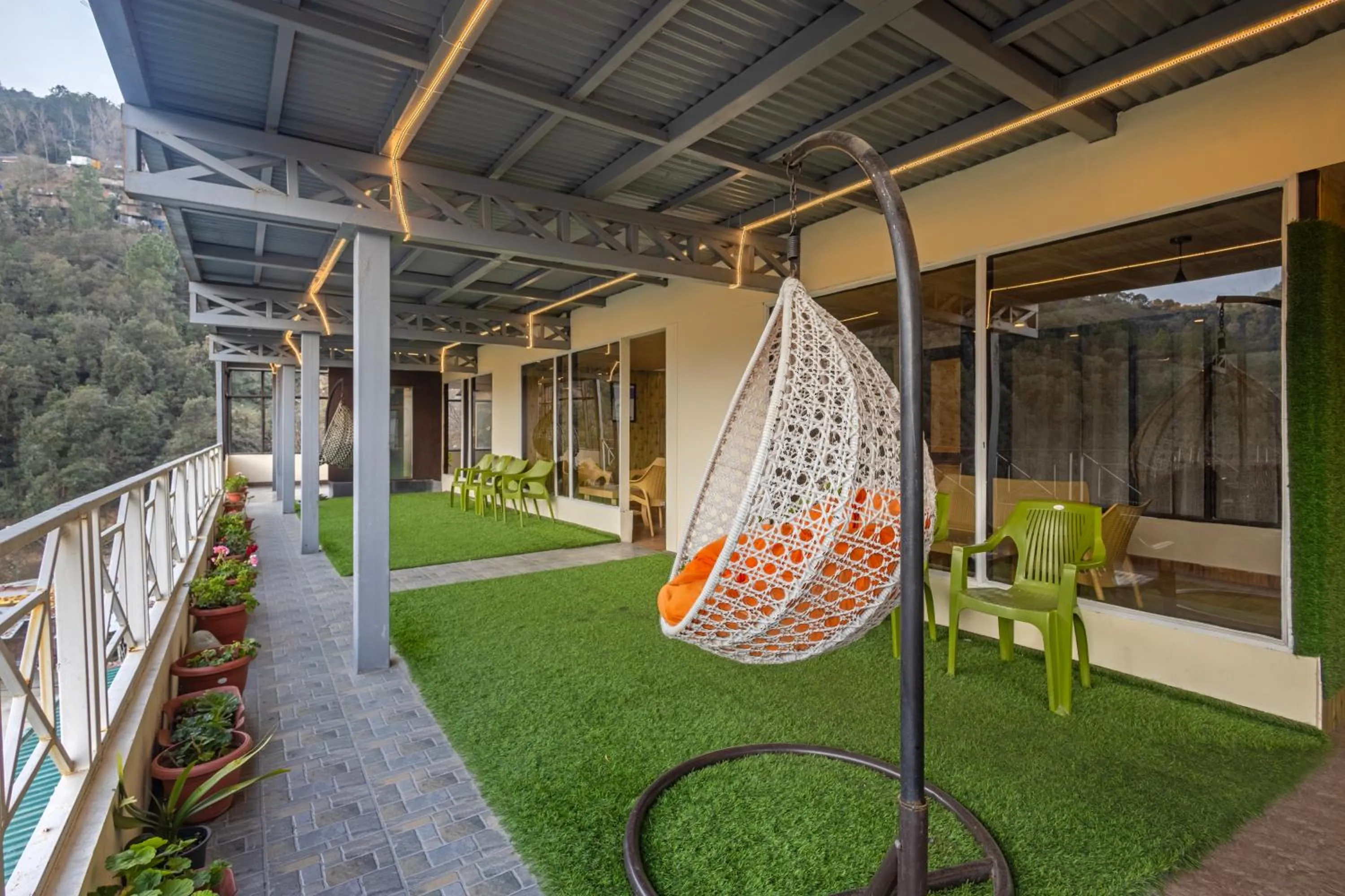 Patio in Treebo Lords Garden Glory With Centralised Heating