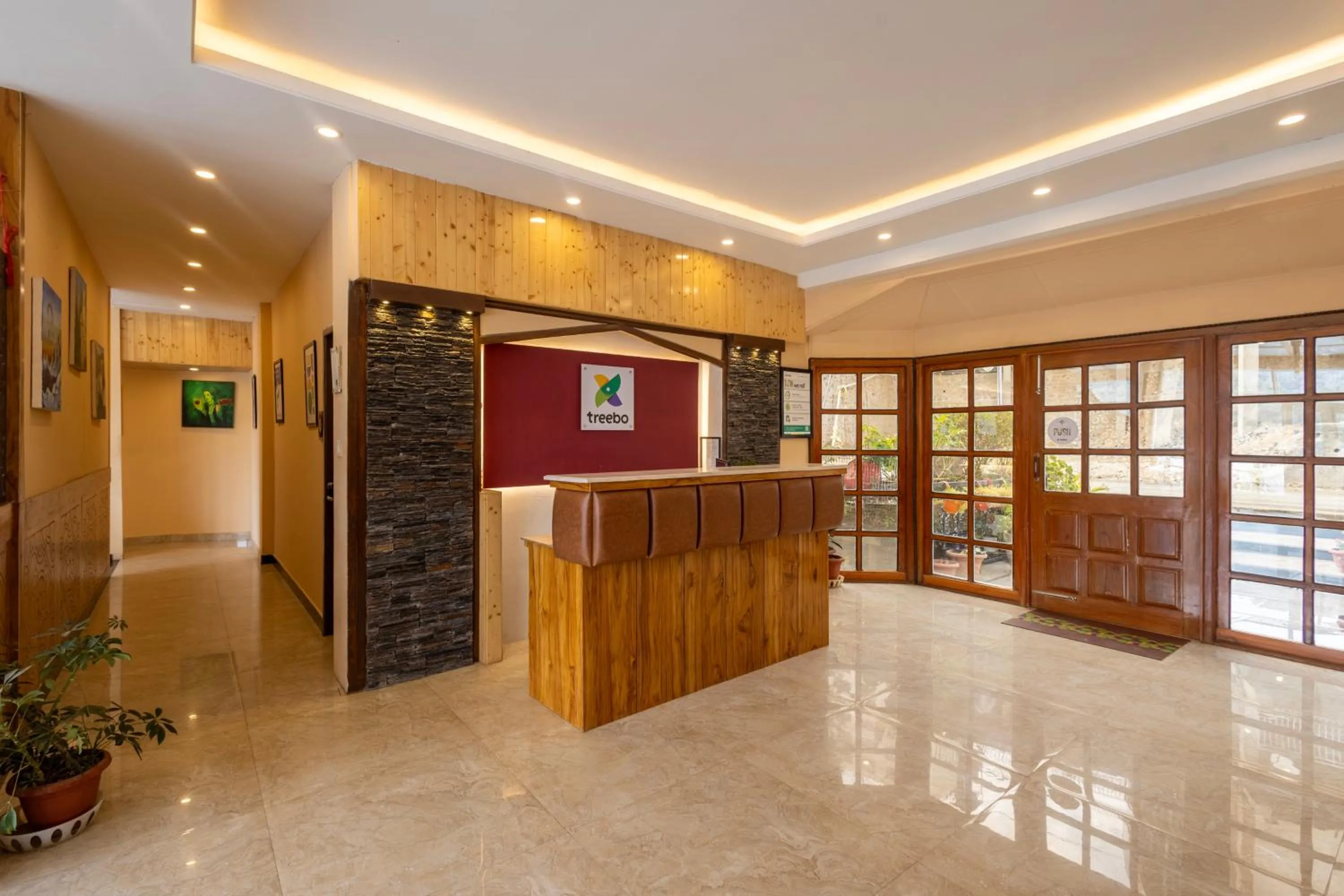 Lobby or reception in Treebo Lords Garden Glory With Centralised Heating