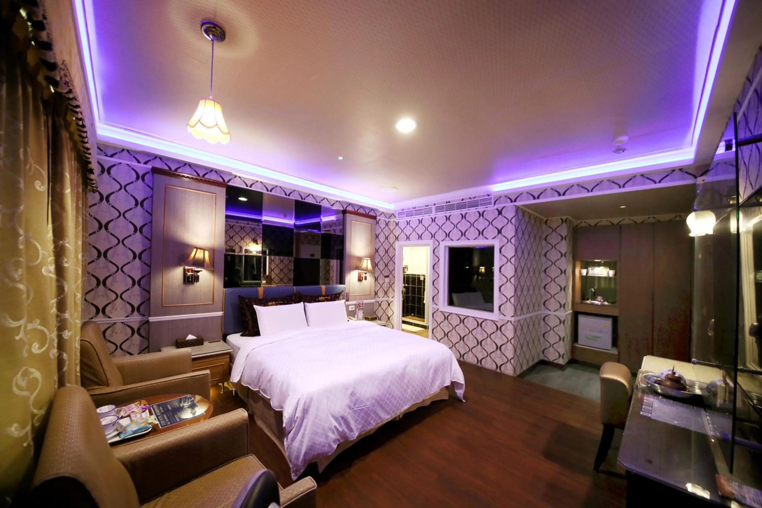 Bed in Wen Sha Bao Motel-Xinying