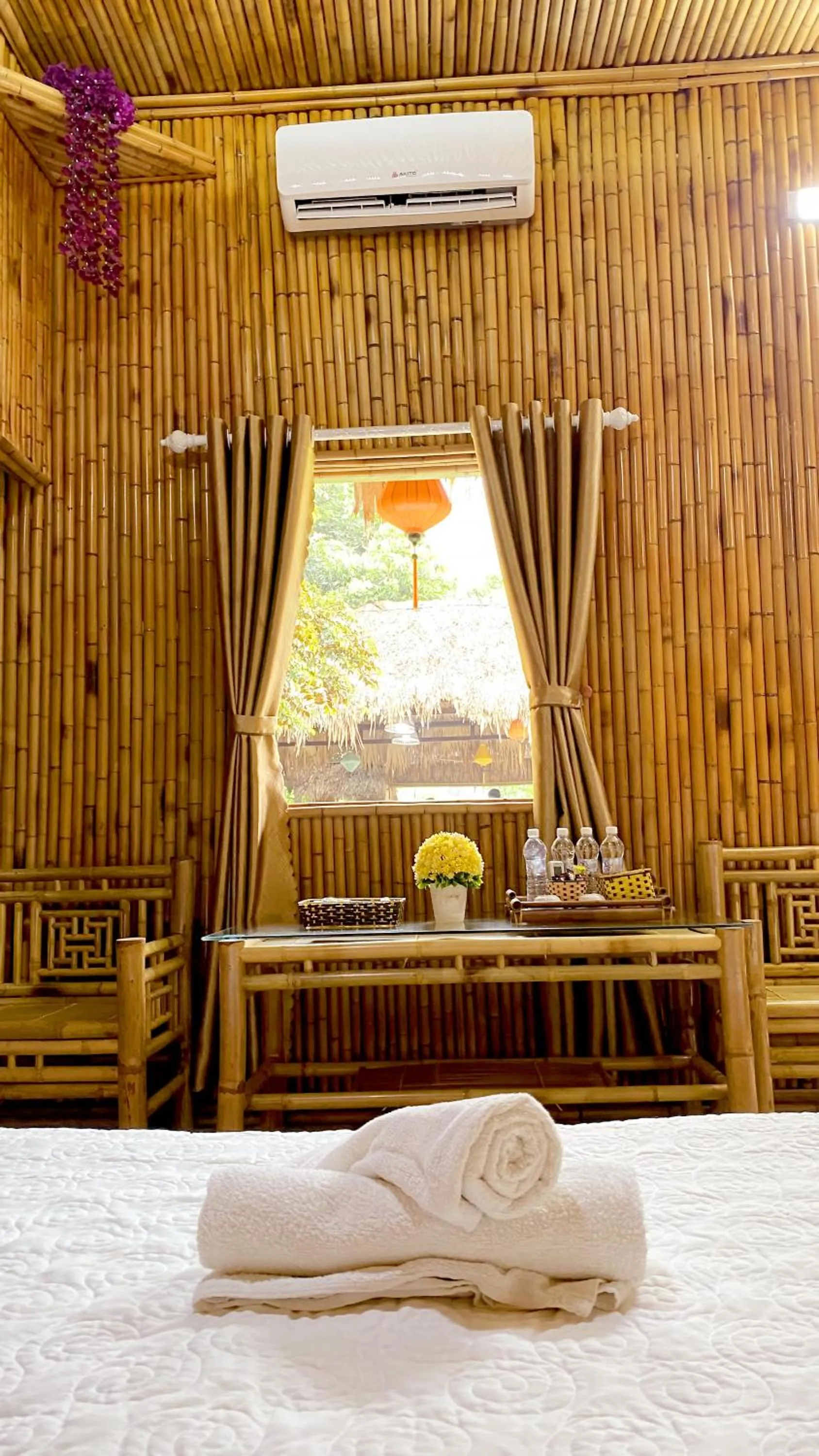 Bed in Quoc Khanh Bamboo Homestay