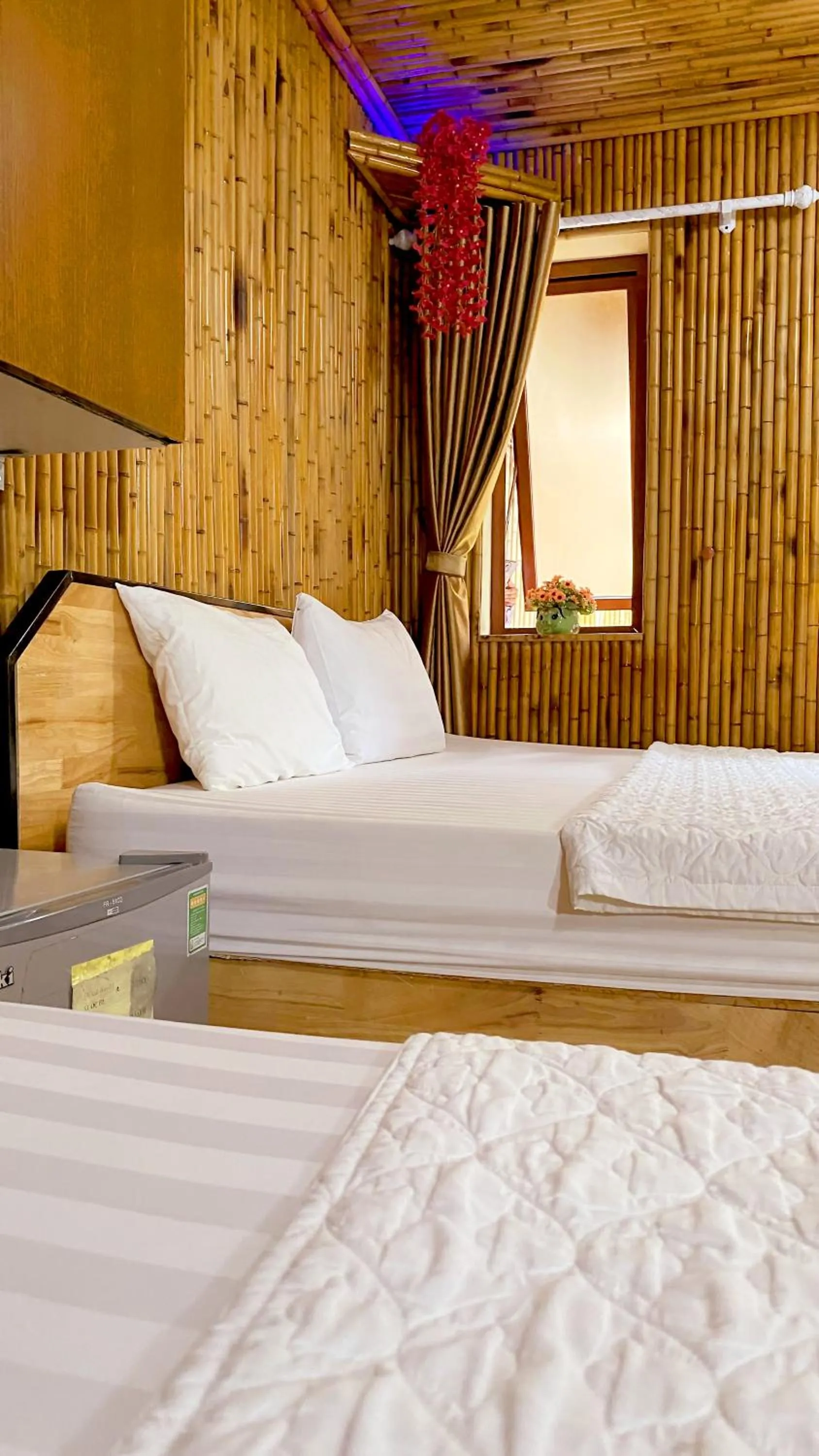 Bed in Quoc Khanh Bamboo Homestay
