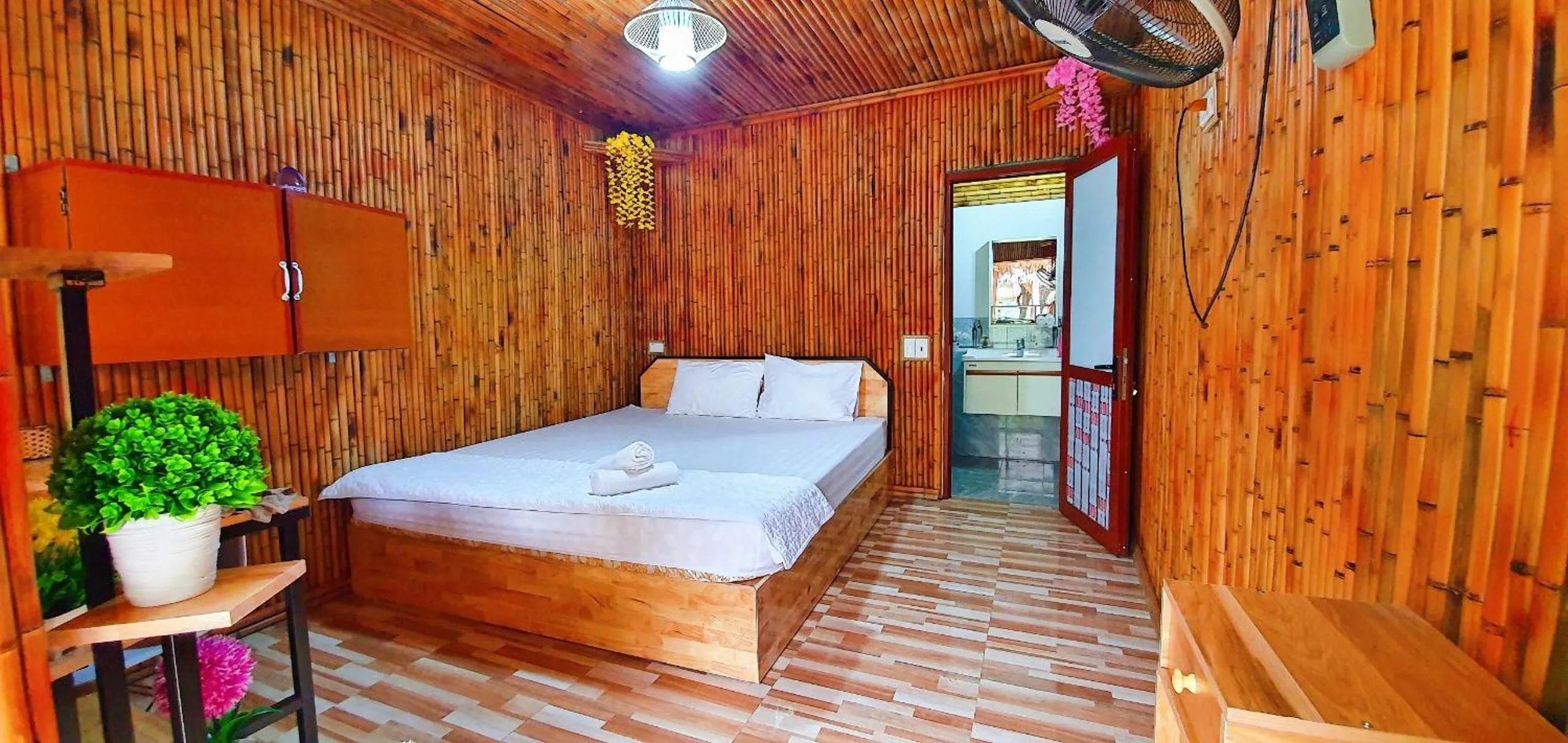 Bedroom in Quoc Khanh Bamboo Homestay