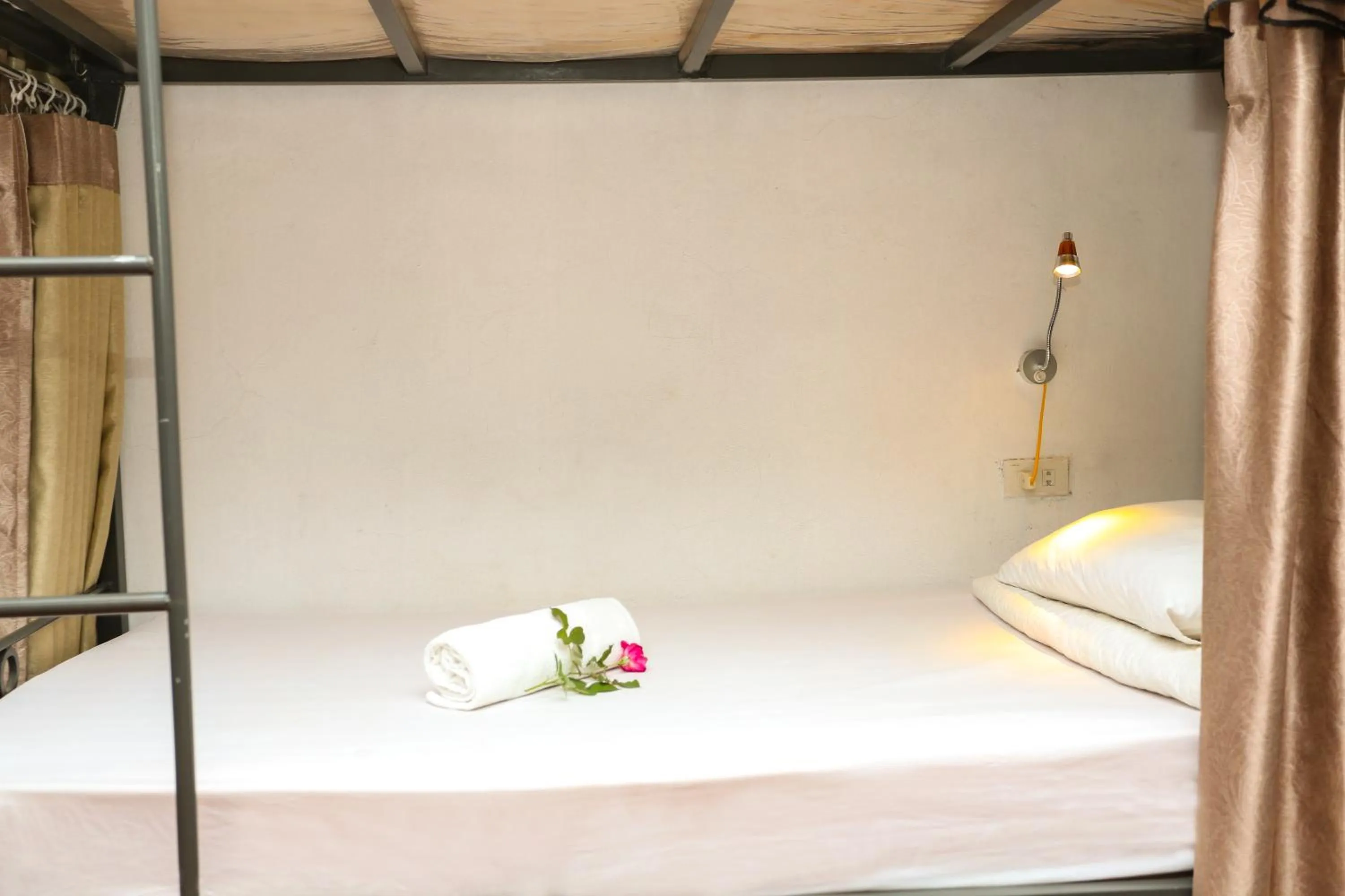 Bed in Quoc Khanh Bamboo Homestay