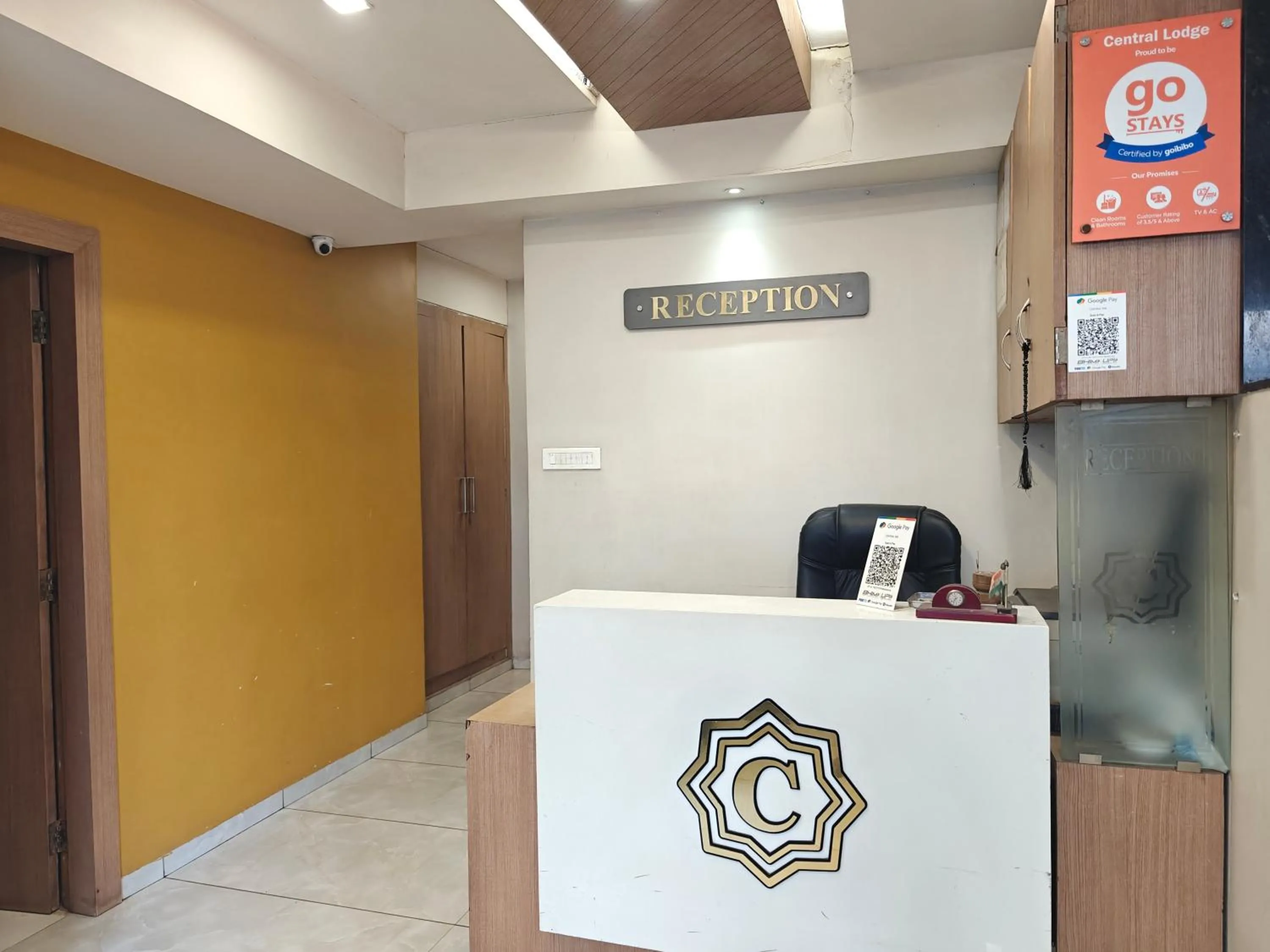 Lobby or reception in Central Inn, Kolhapur