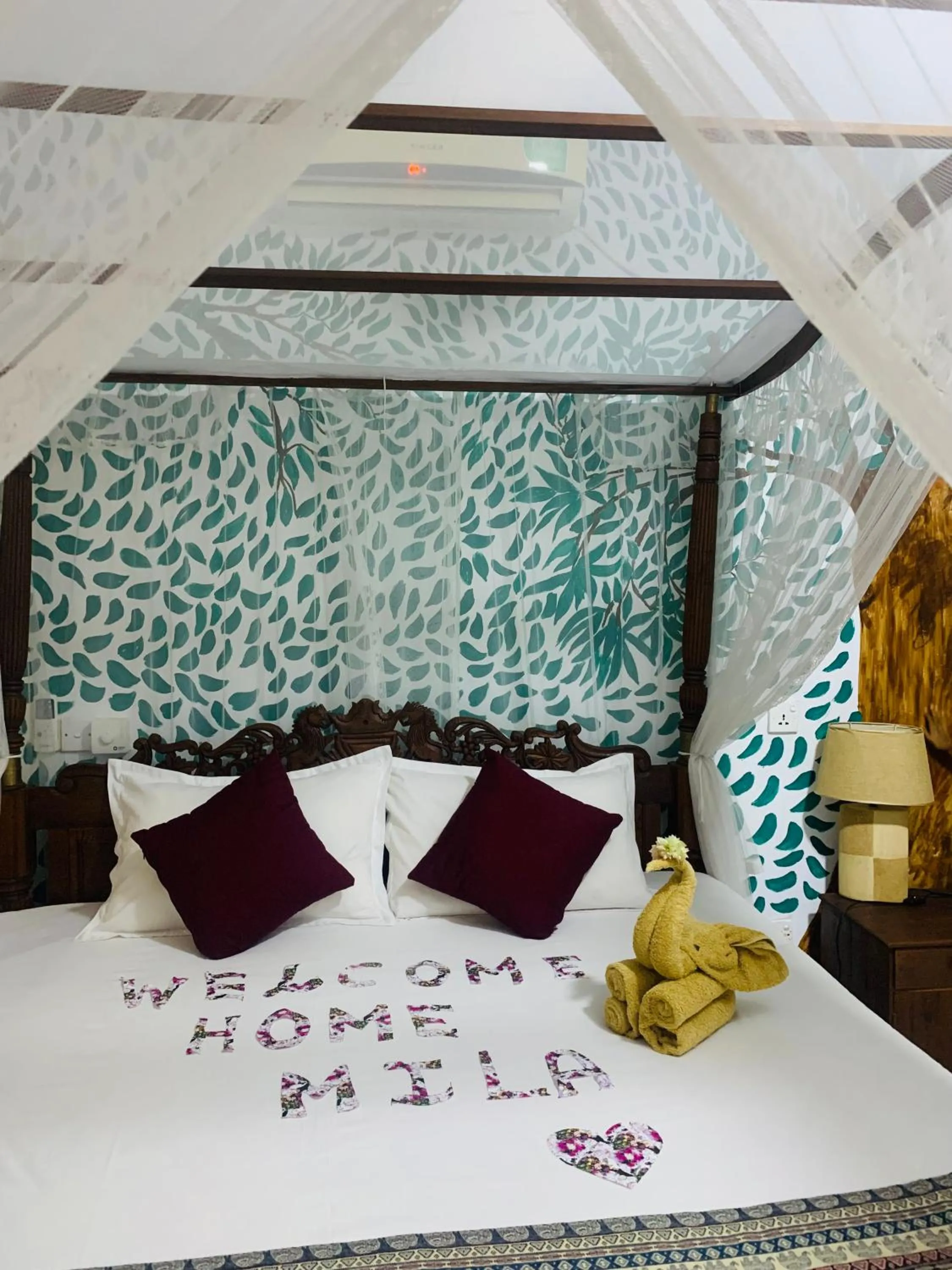 Bed in El Corazon De Hikkaduwa