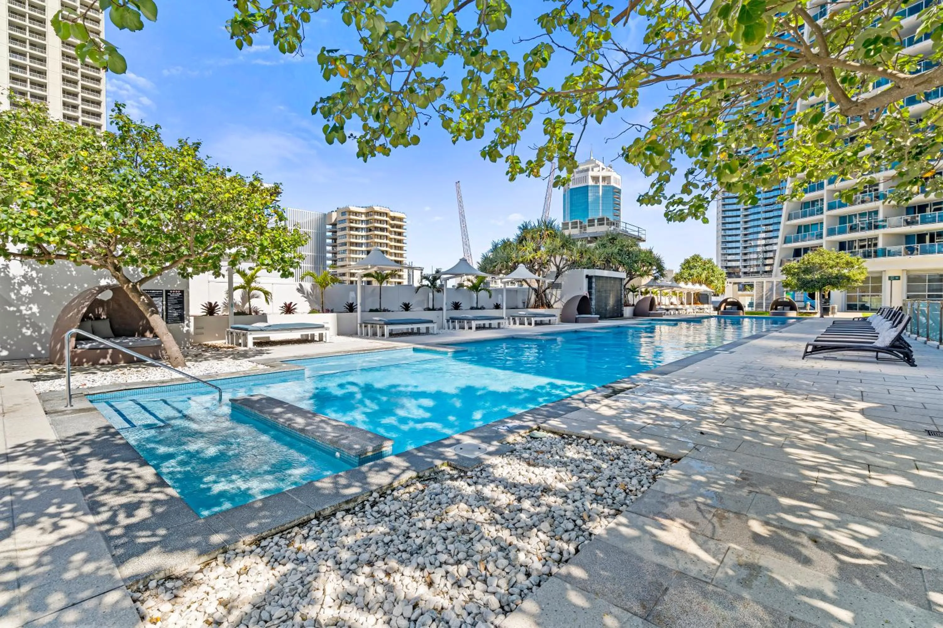 Swimming pool in Orchid Residences - HR Surfers Paradise
