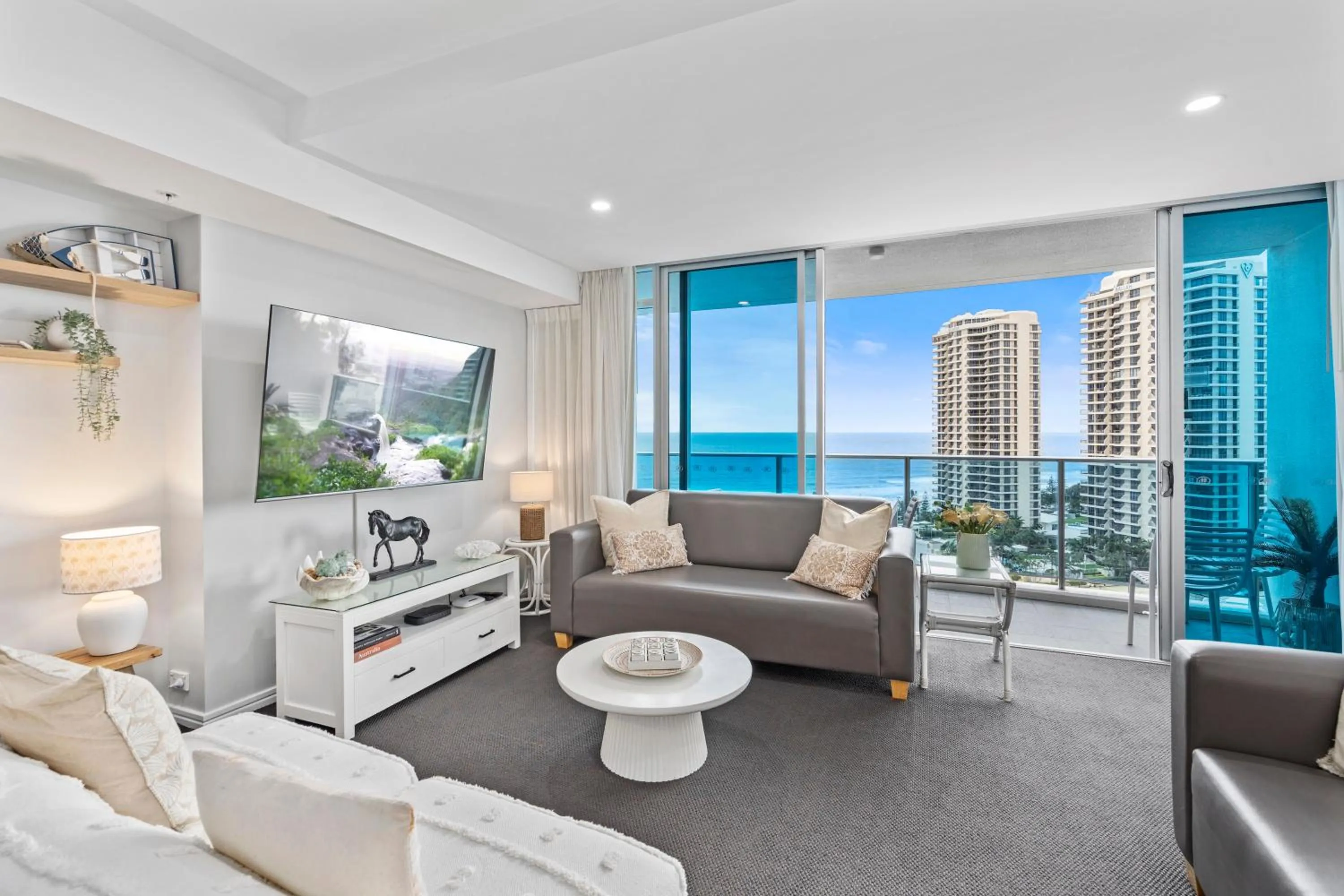 Living room in Orchid Residences - HR Surfers Paradise