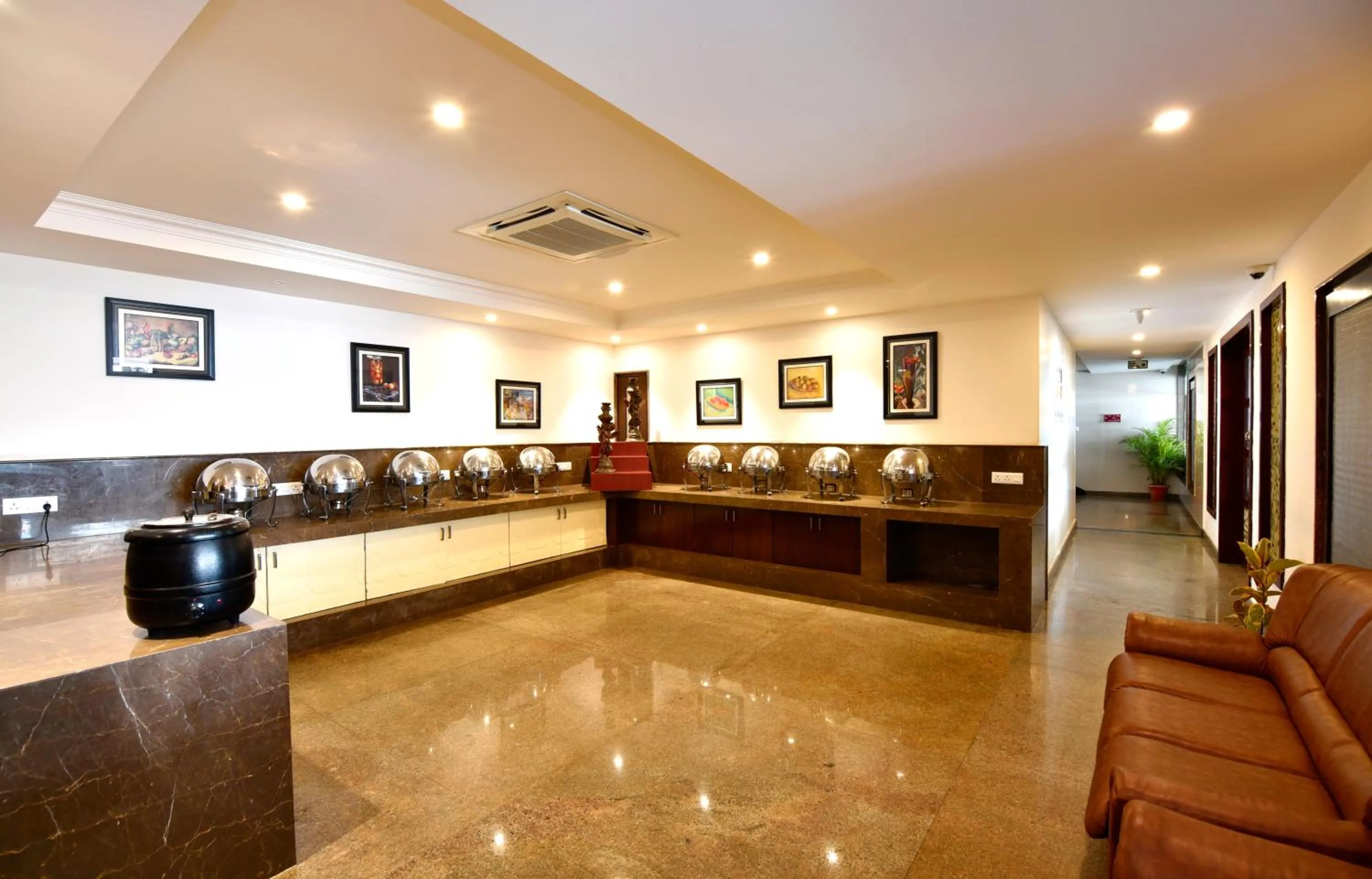 Dining area in I V Sanctum Hotel