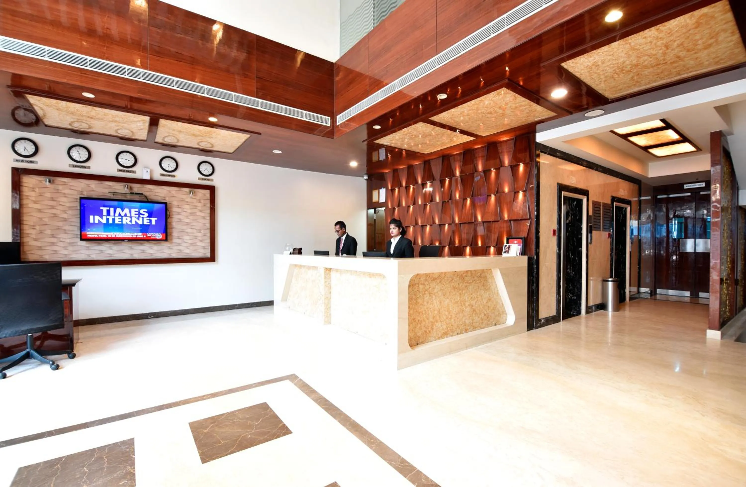 Lobby or reception in I V Sanctum Hotel