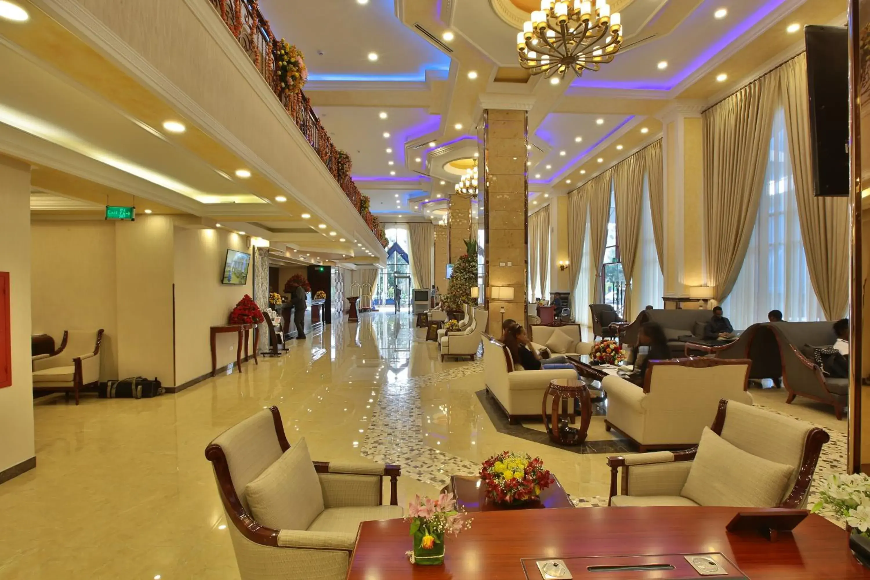 Lobby or reception in Sapphire Addis Lobby or reception in Sapphire Addis