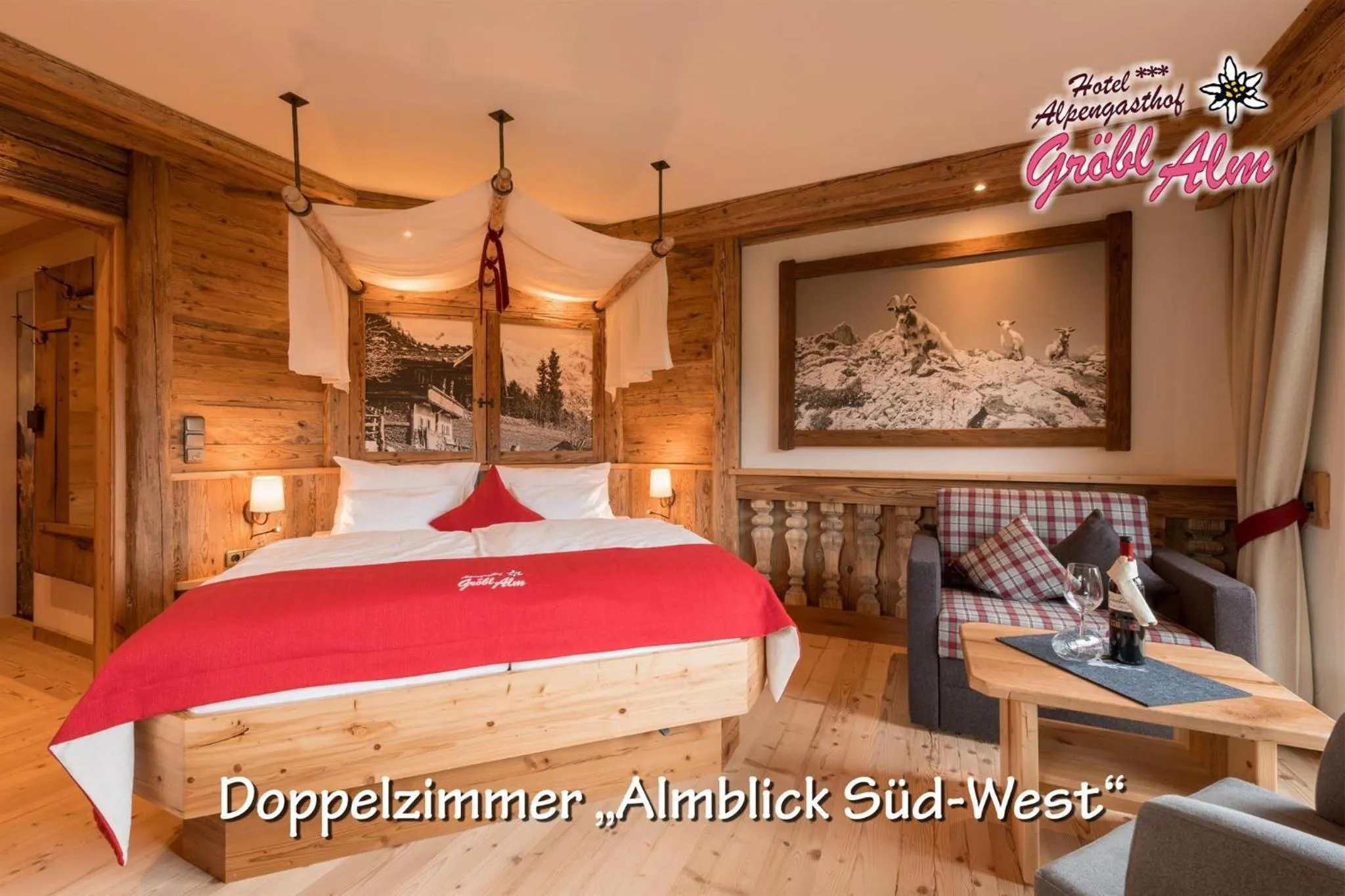 Photo of the whole room, Bed in Gröbl-Alm