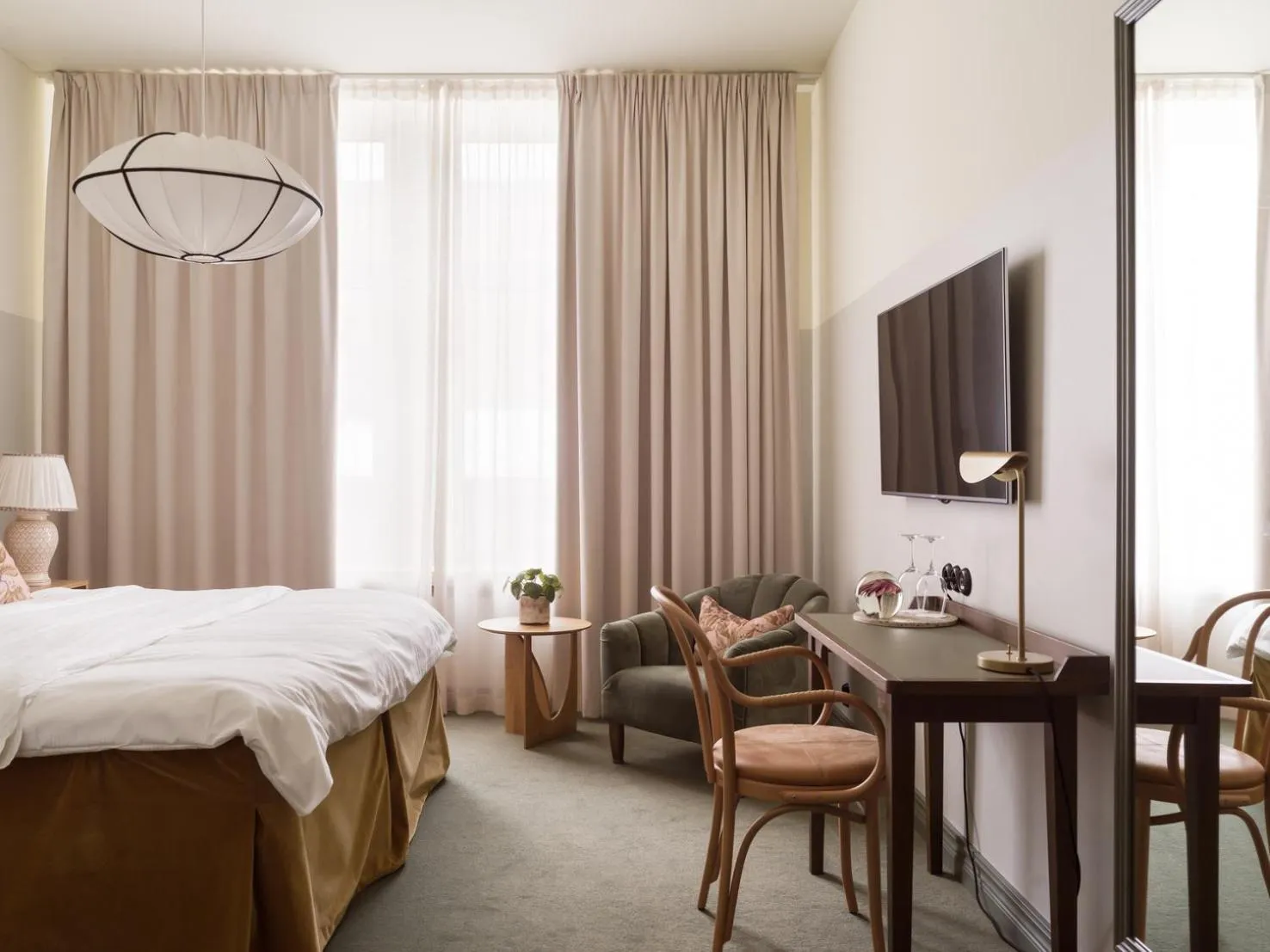 Bed in Elite Hotel Mårtenson