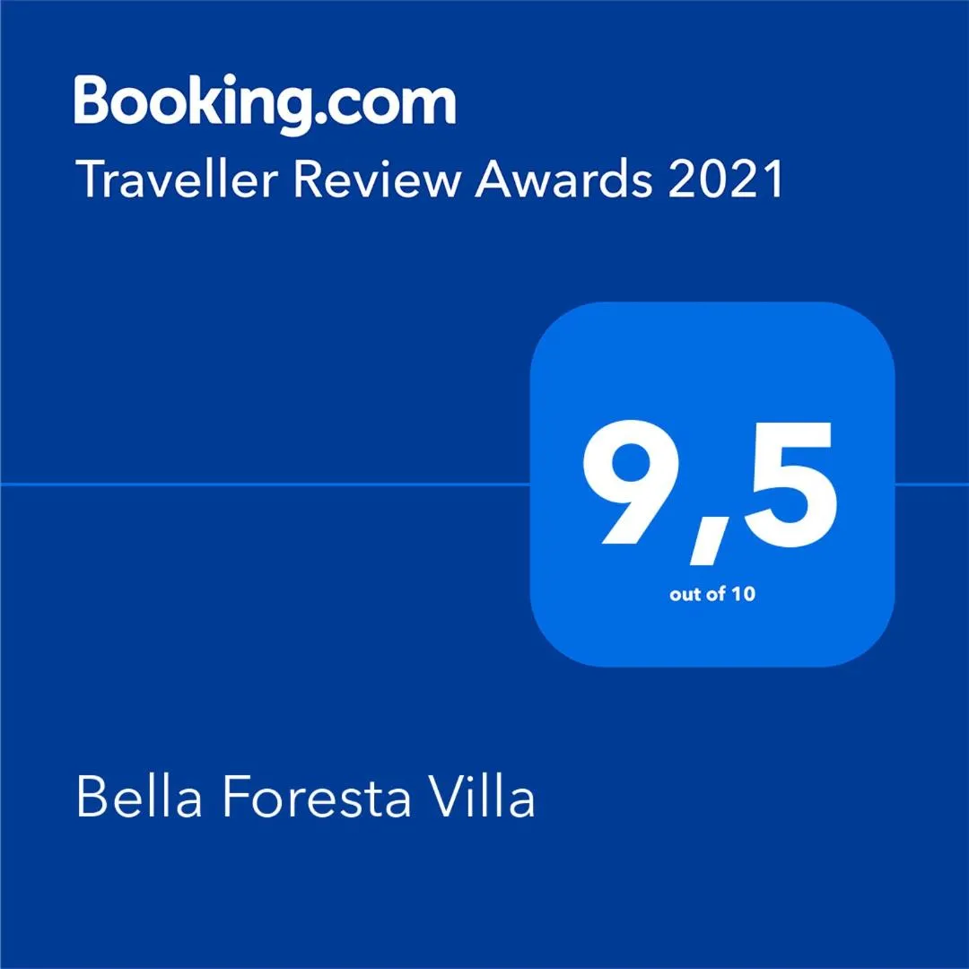Certificate/Award in Bella Foresta Villa